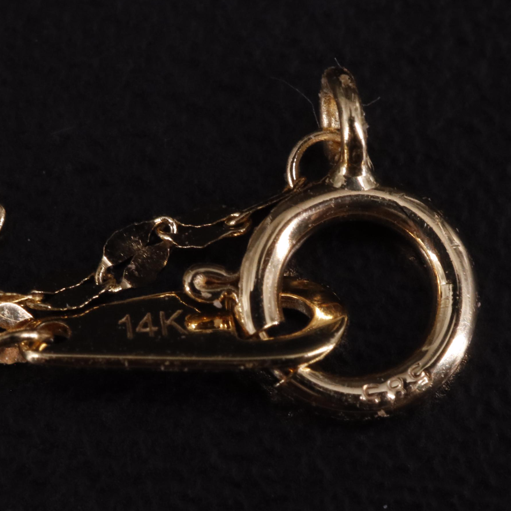 14K Two-Tone Star Necklace