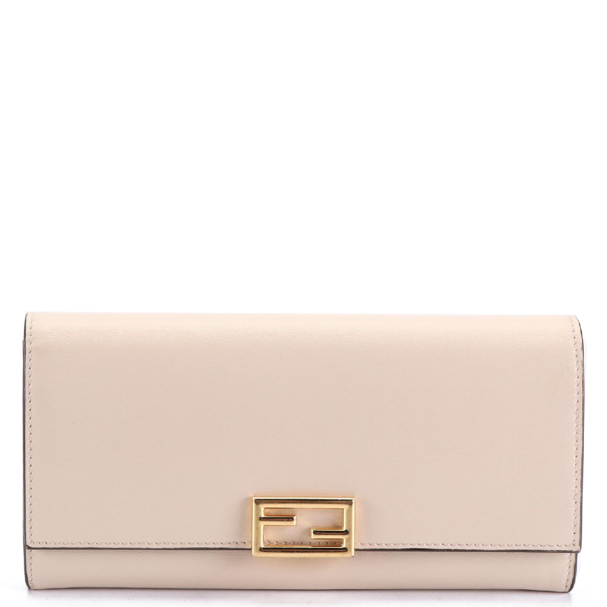 Fendi Continental Wallet in Leather with Box and Dust Bag