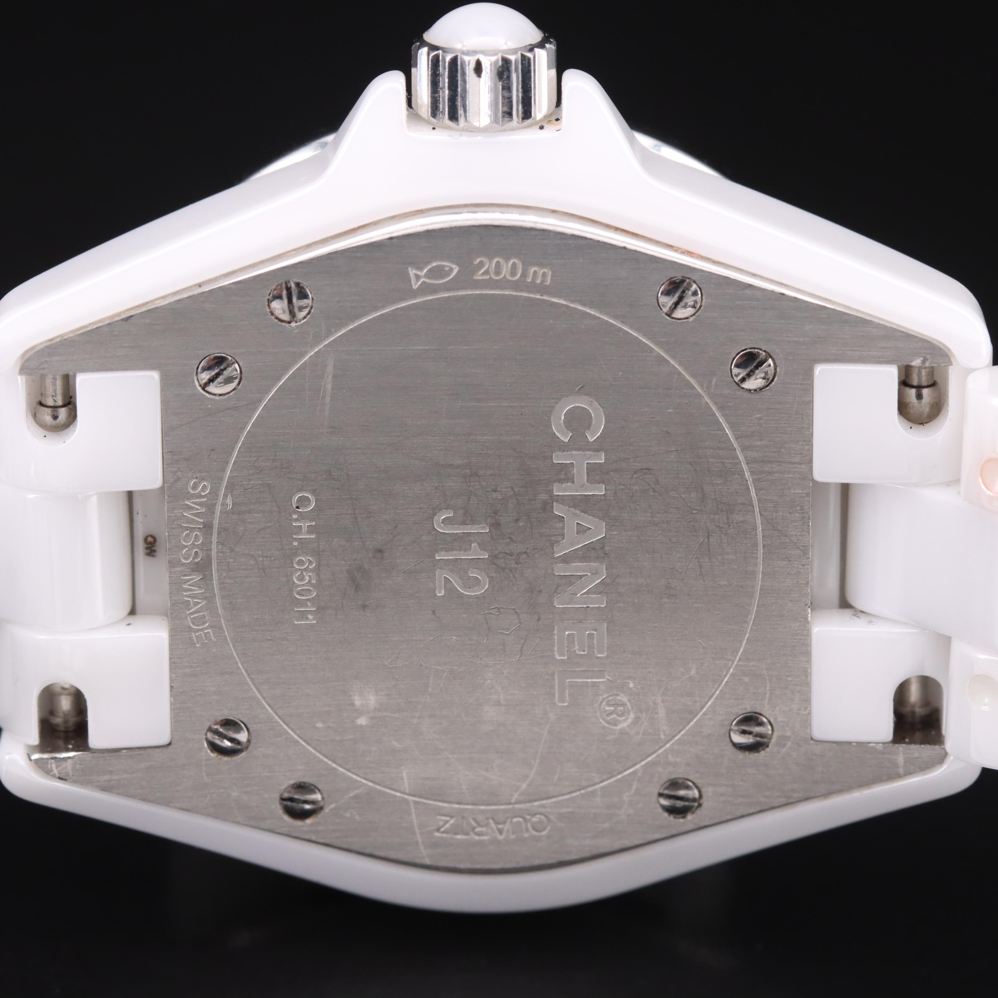 Chanel J12 Diamond Dial Ceramic Watch