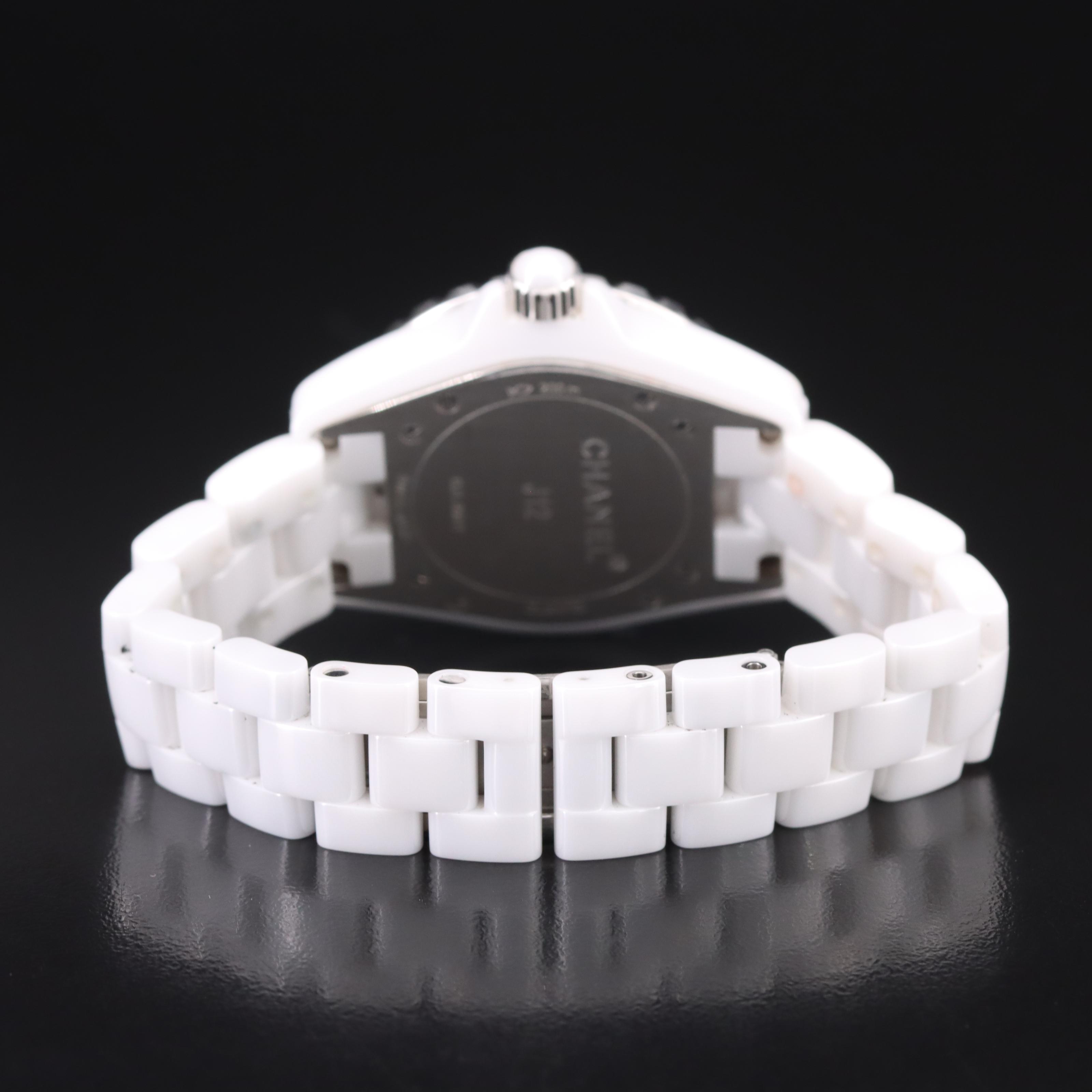 Chanel J12 Diamond Dial Ceramic Watch