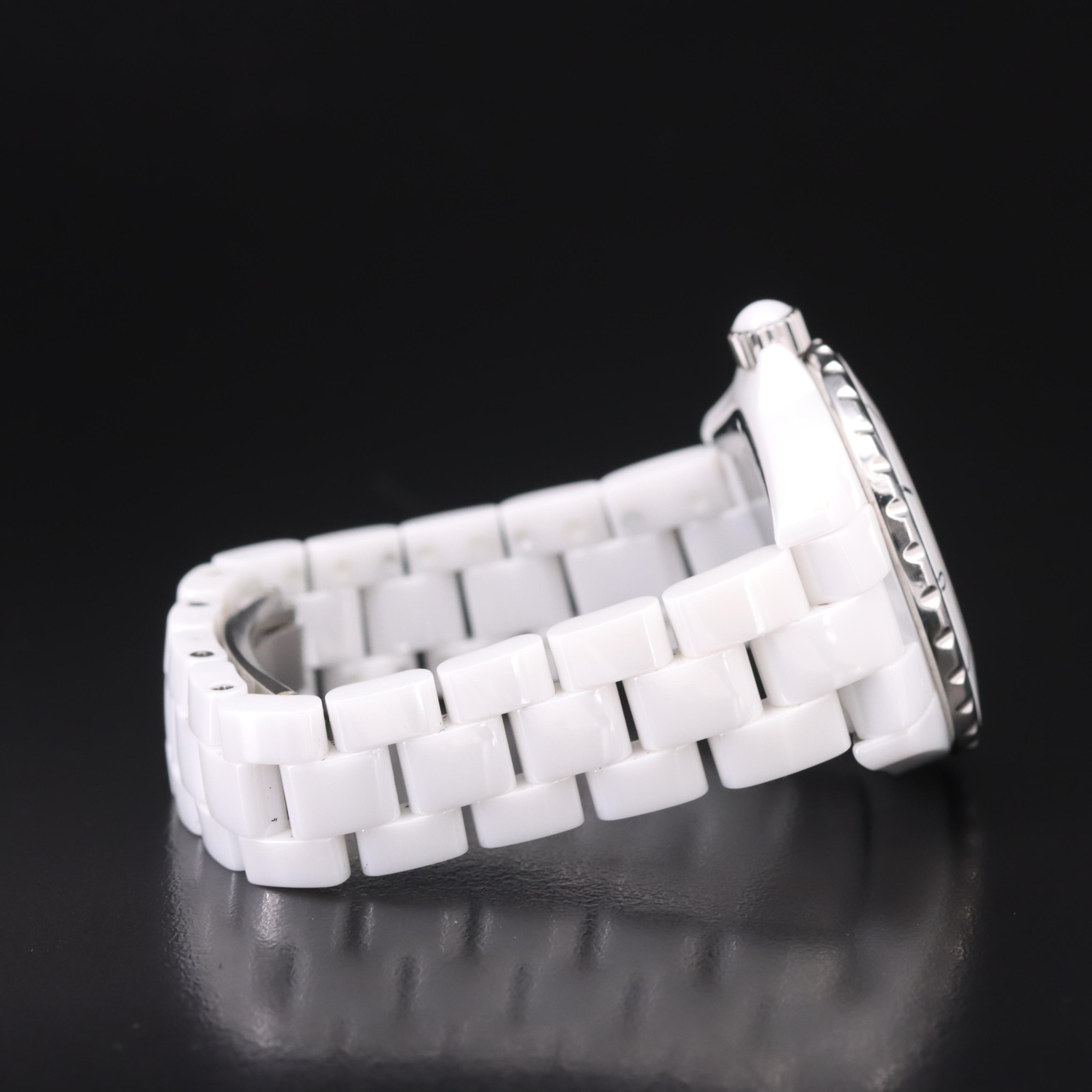 Chanel J12 Diamond Dial Ceramic Watch