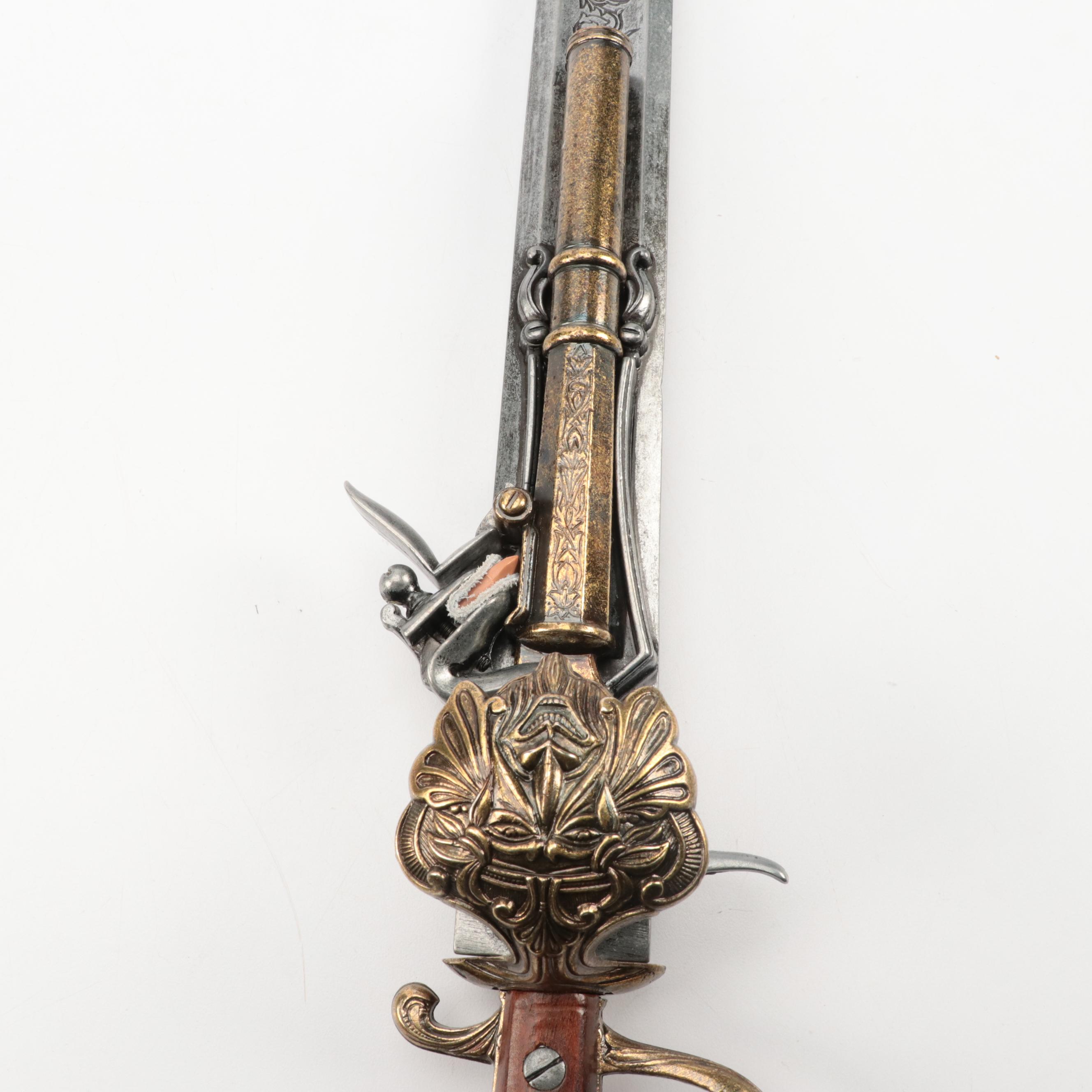 Denix Replica Flintlock Style Pistol Fantasy Sword