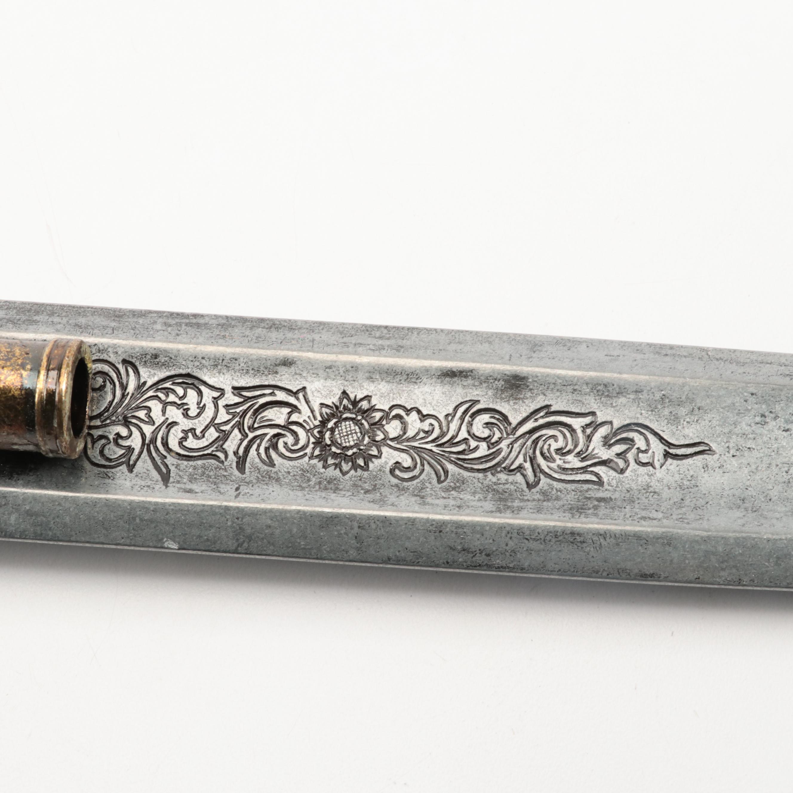 Denix Replica Flintlock Style Pistol Fantasy Sword