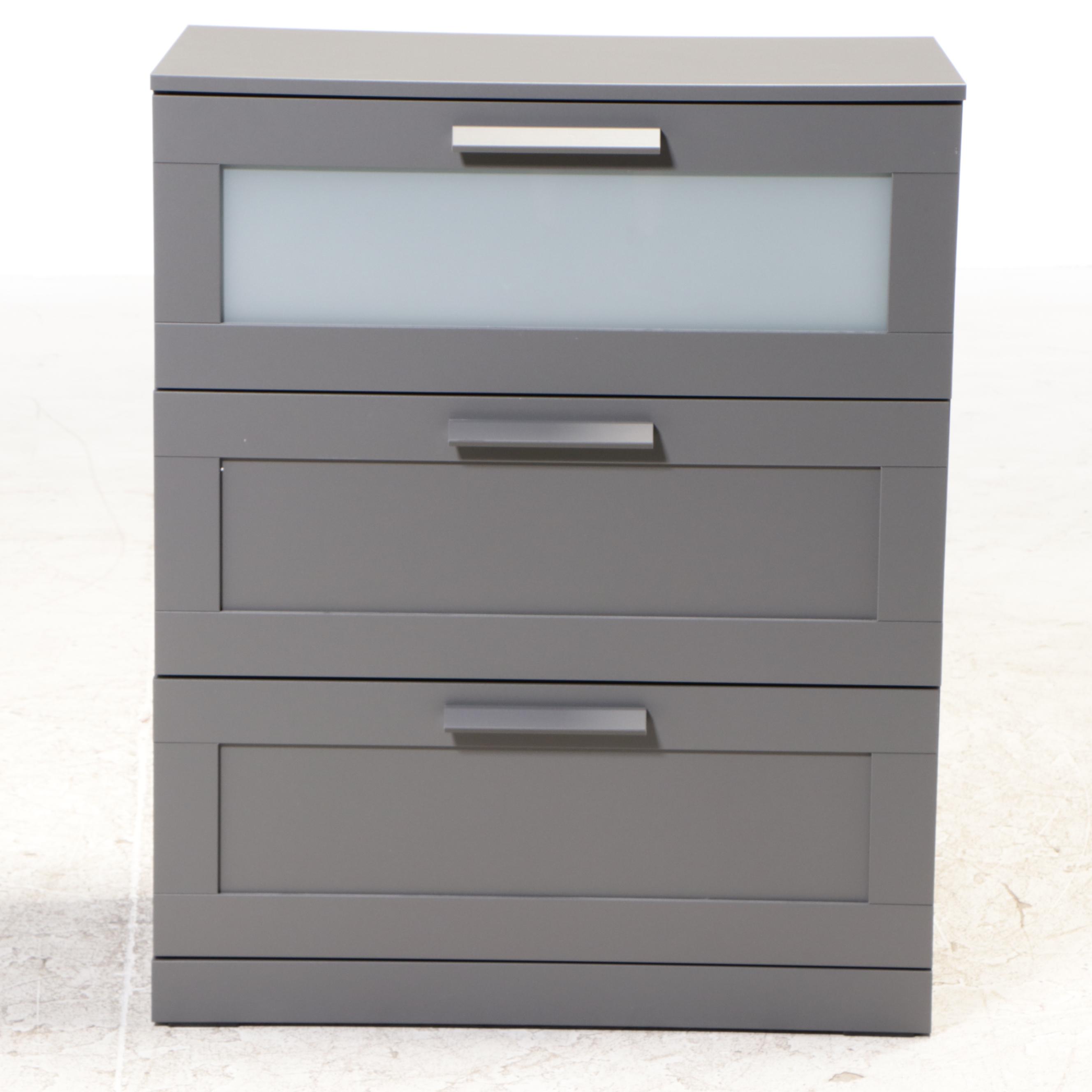 IKEA BRIMNES Gray Laminate Chest of Drawers