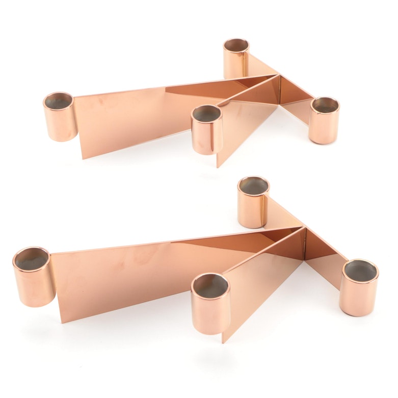 Patricia Urquiola for Jensen "Urkiola" PVD Stainless Steel Candle