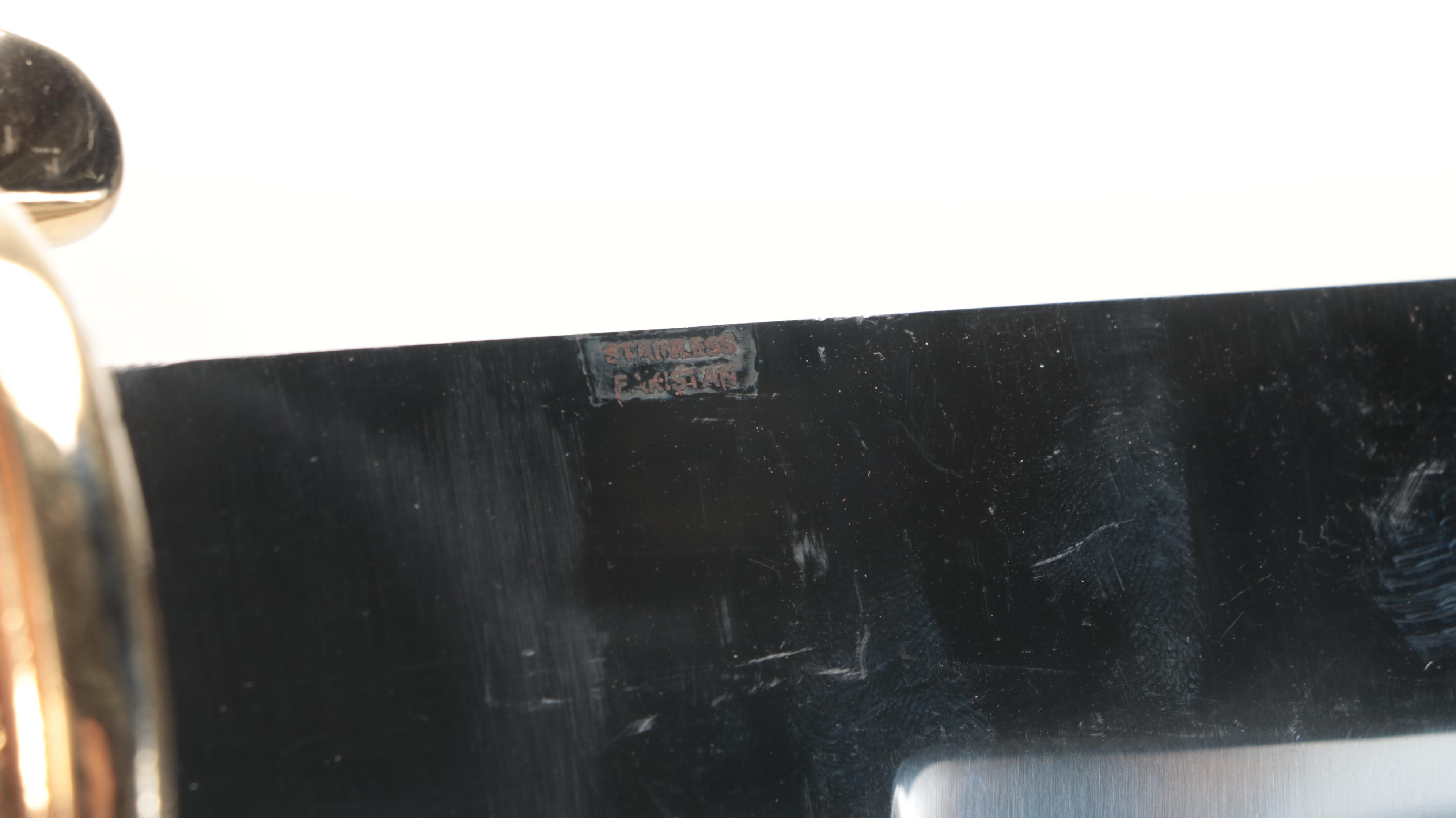 Stainless Steel Fantasy Pirate Cutlass Reproduction with Leather Scabbard