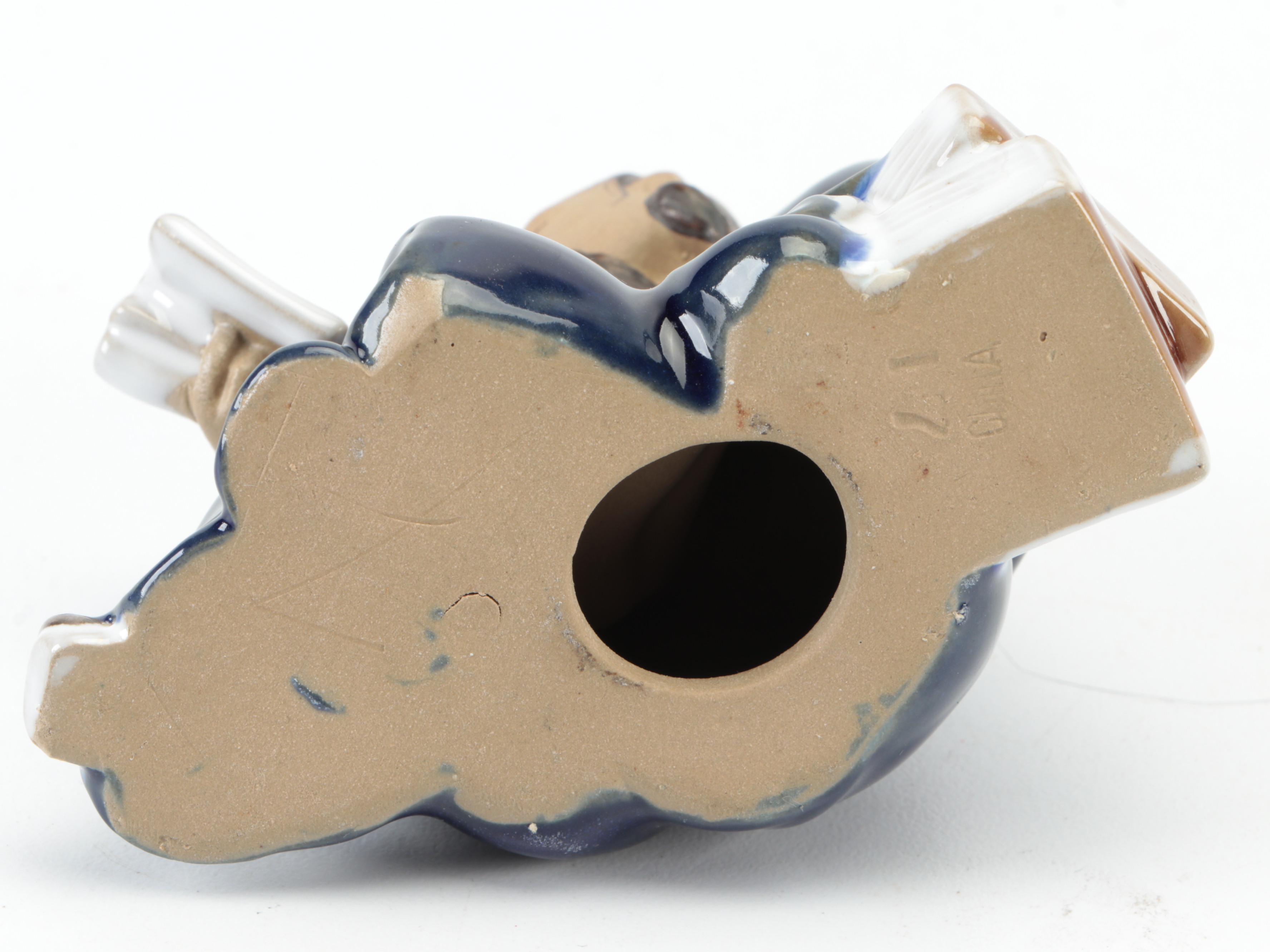 Chinese Shiwan Pottery Figurines with Sancai Glazed Tang Style Horse