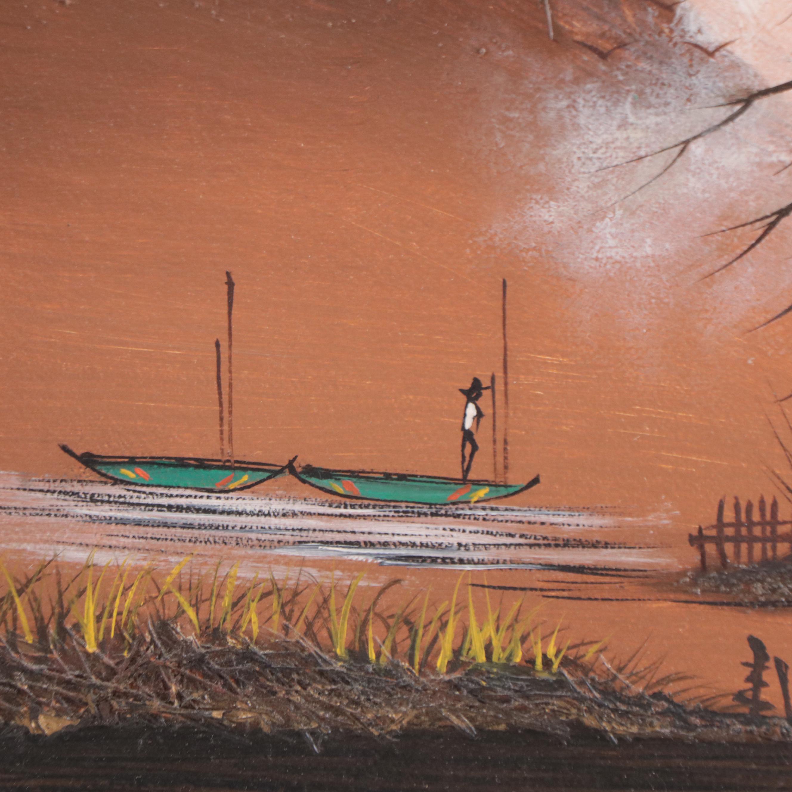 Chen Mao Oil Painting of Asian Landscape