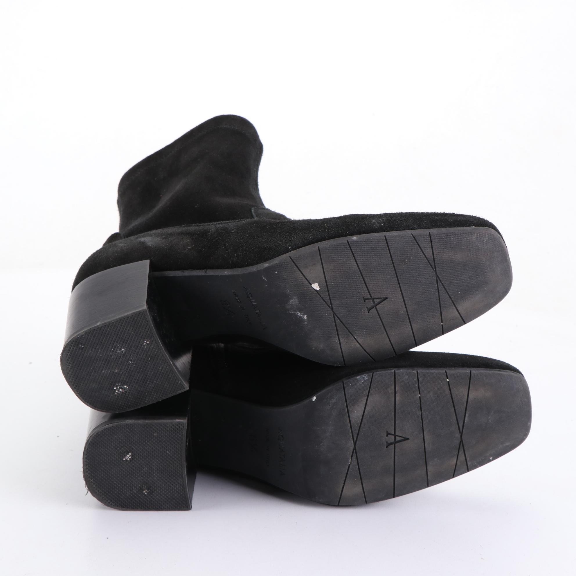 Aquatalia Suede Ankle Boots and Boutique 9 Javan Strappy Sandals with Box