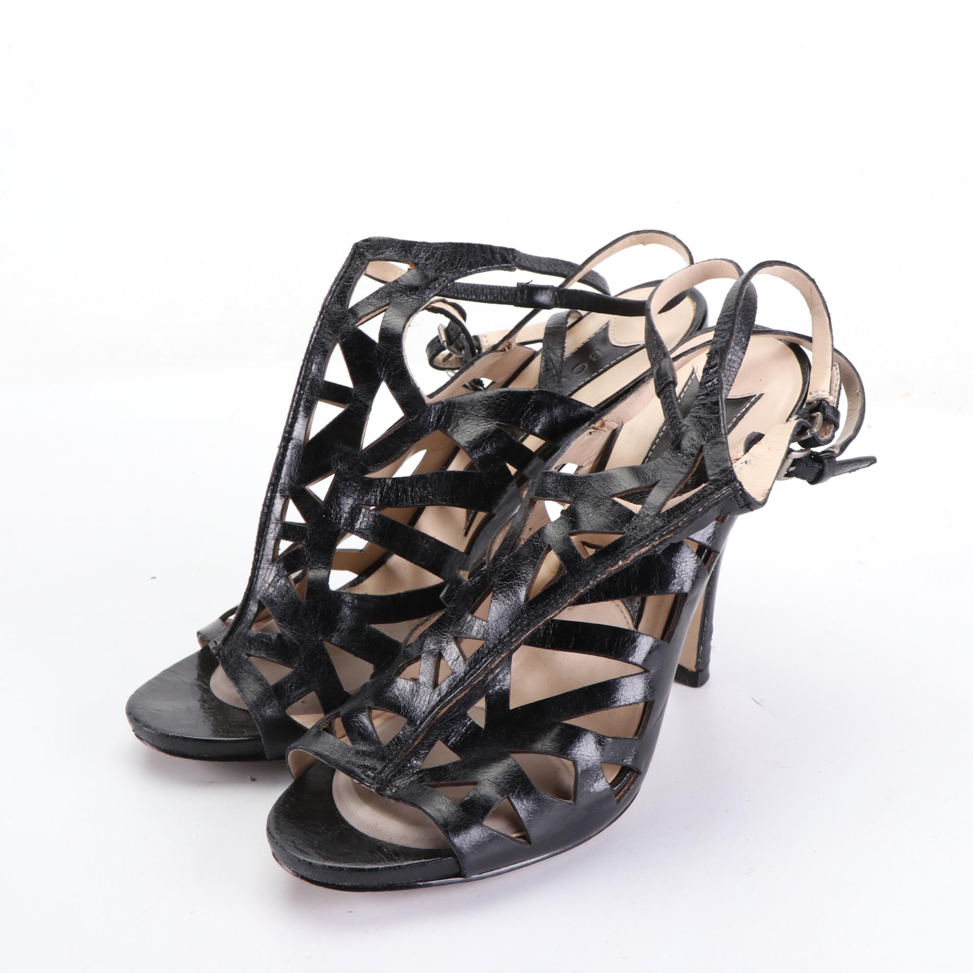 Aquatalia Suede Ankle Boots and Boutique 9 Javan Strappy Sandals with Box