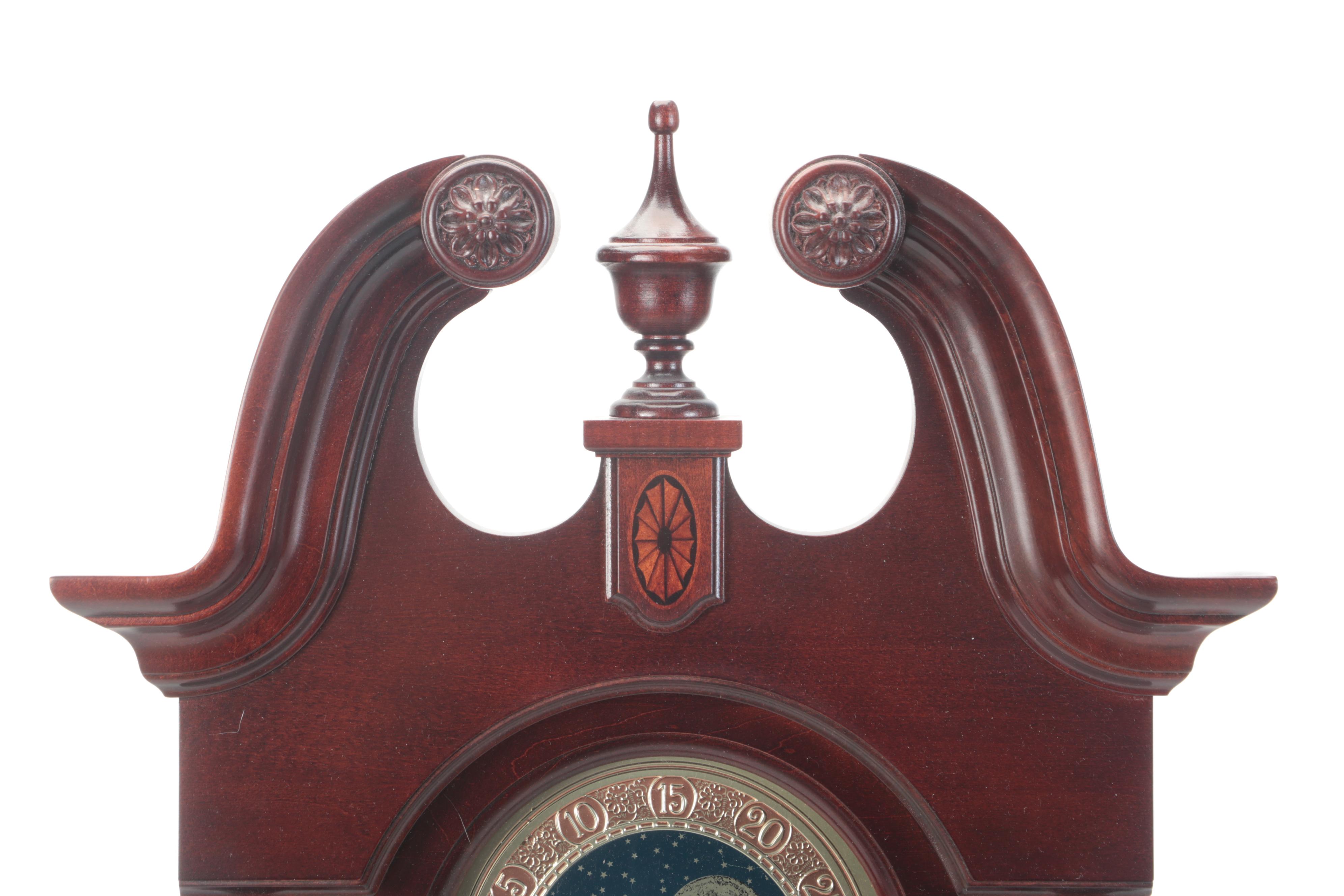 Howard Miller "Maxwell" Cherry Battery Operated Wall Clock