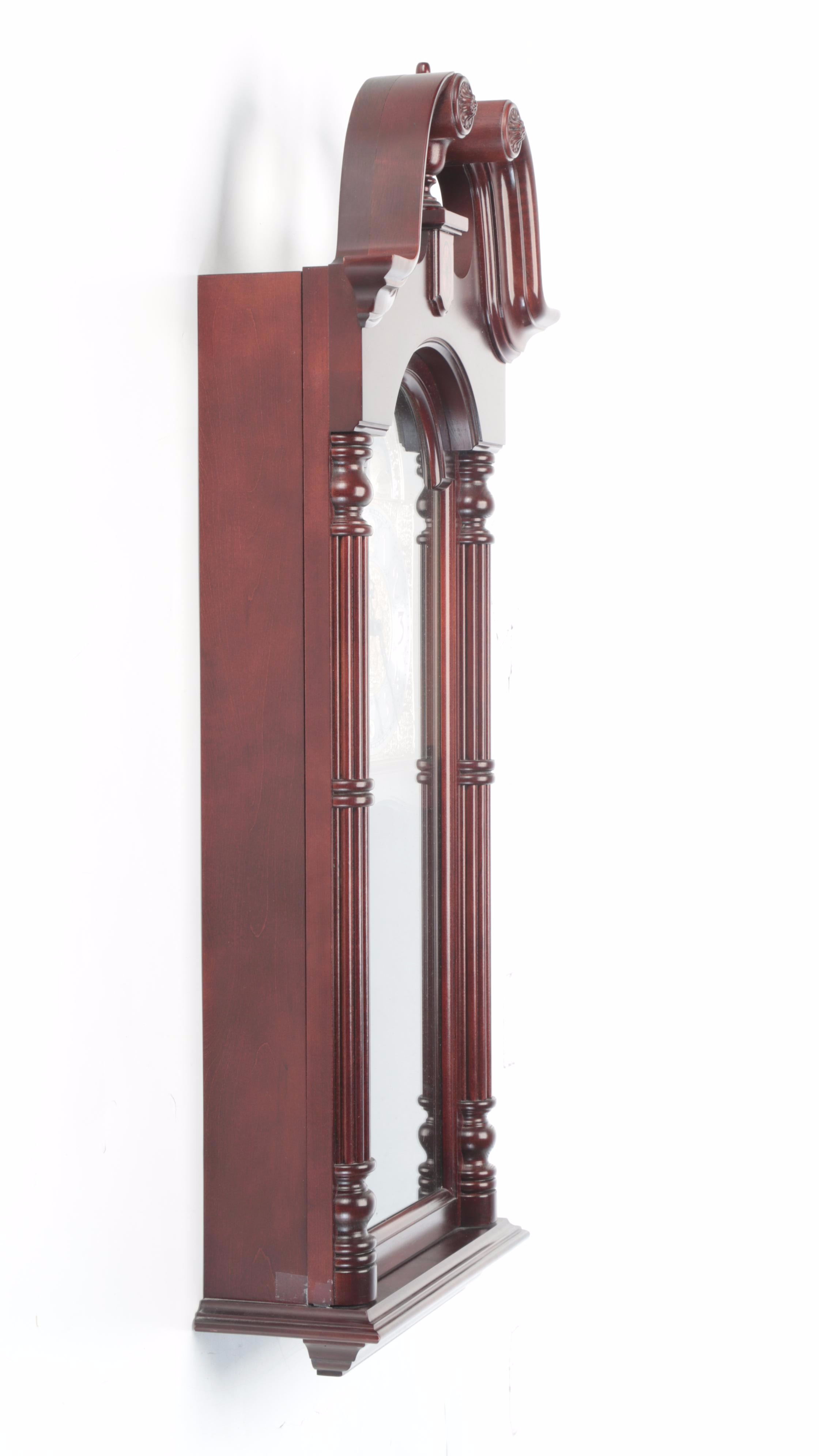 Howard Miller "Maxwell" Cherry Battery Operated Wall Clock