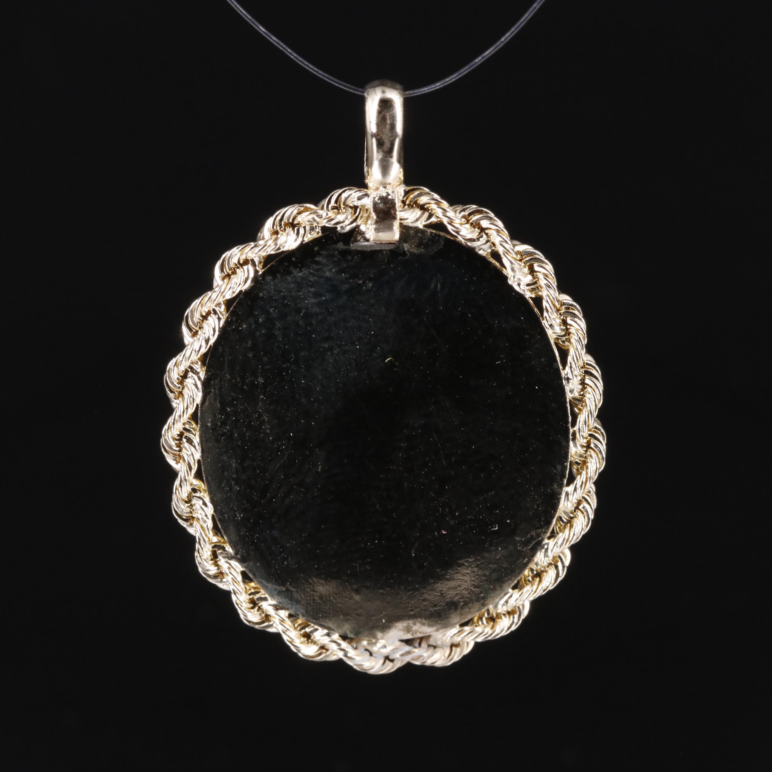 10K Christian Medallion Pendant