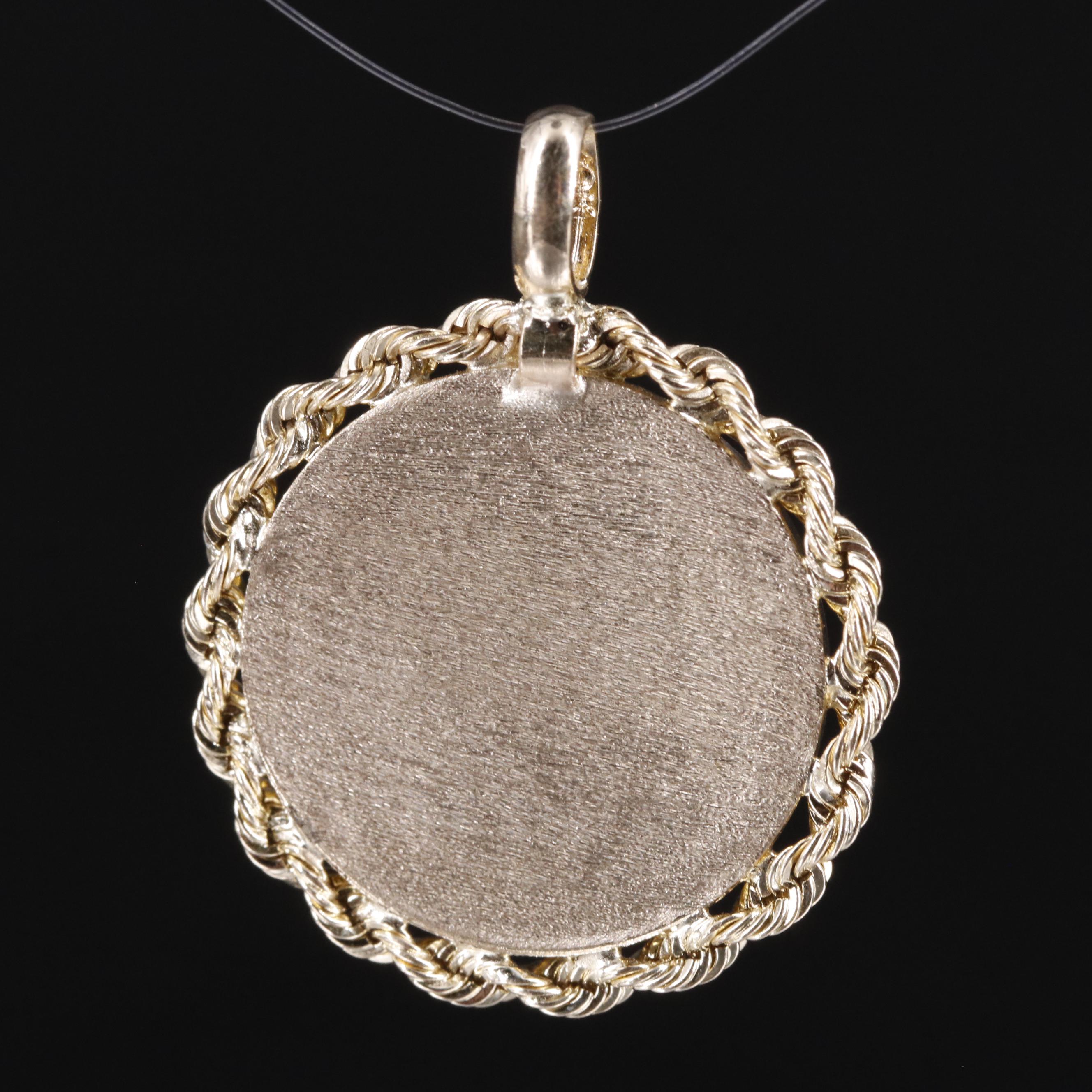 10K Saint Michael Medallion Pendant