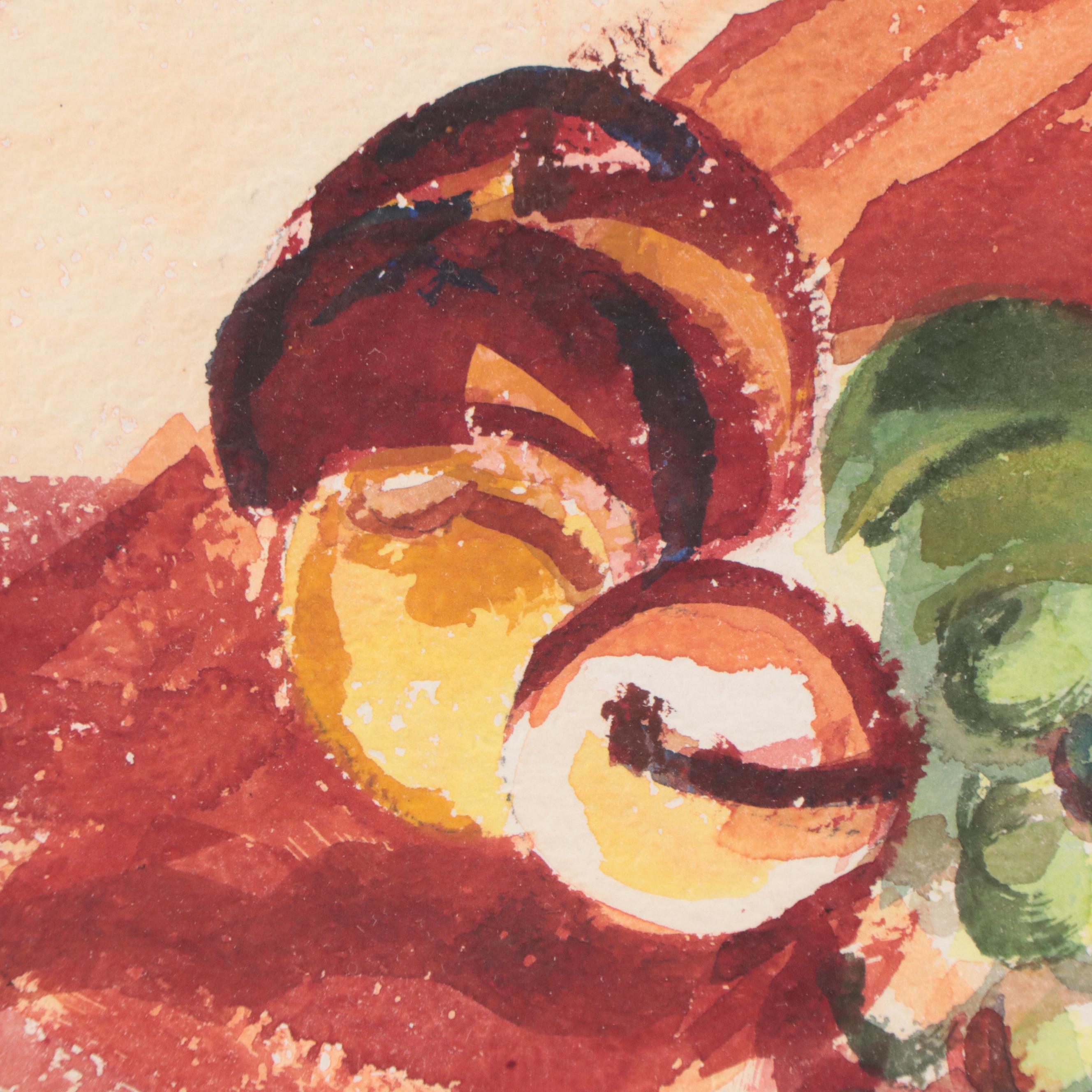 Judith Kopf Still Life Watercolor Painting, 1962