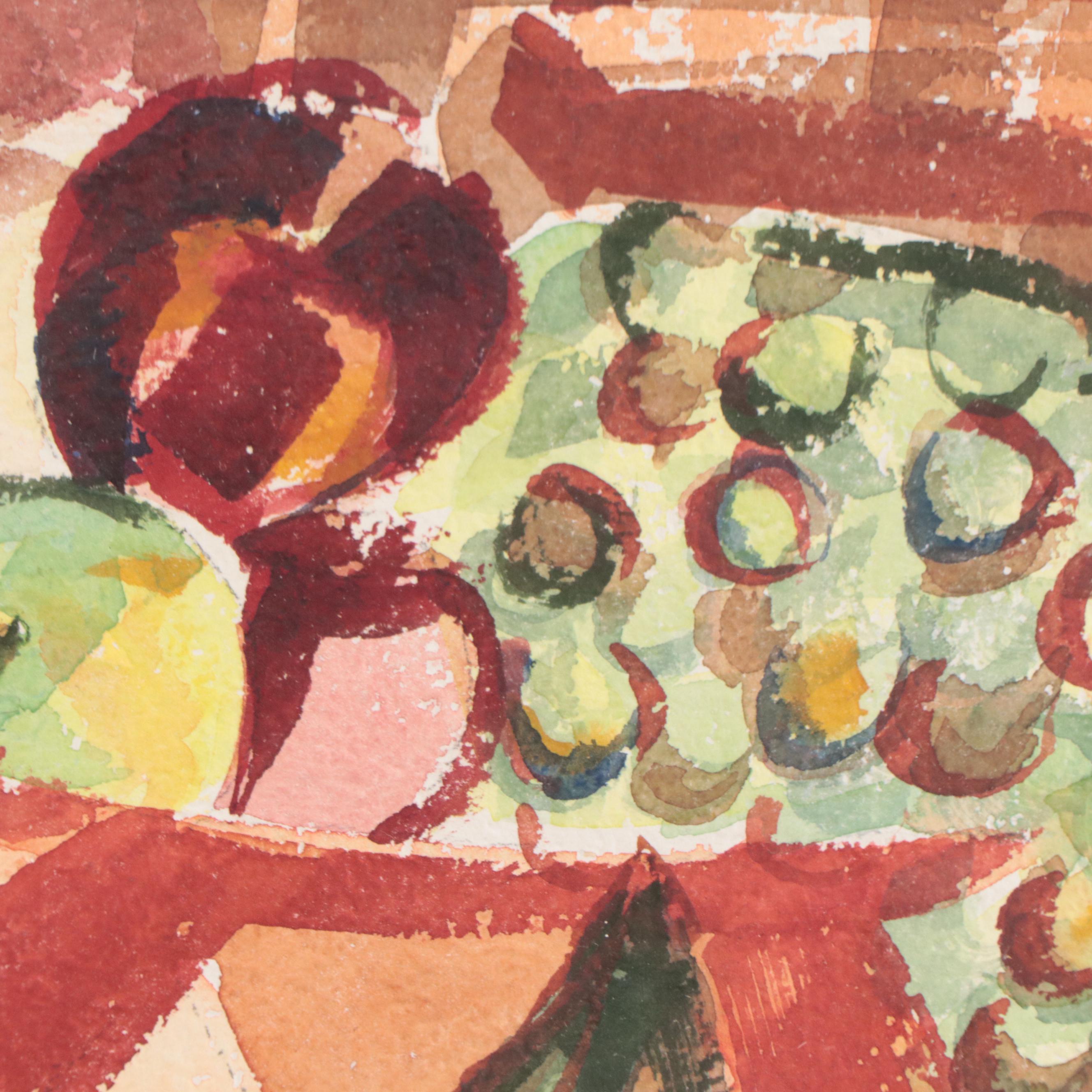 Judith Kopf Still Life Watercolor Painting, 1962