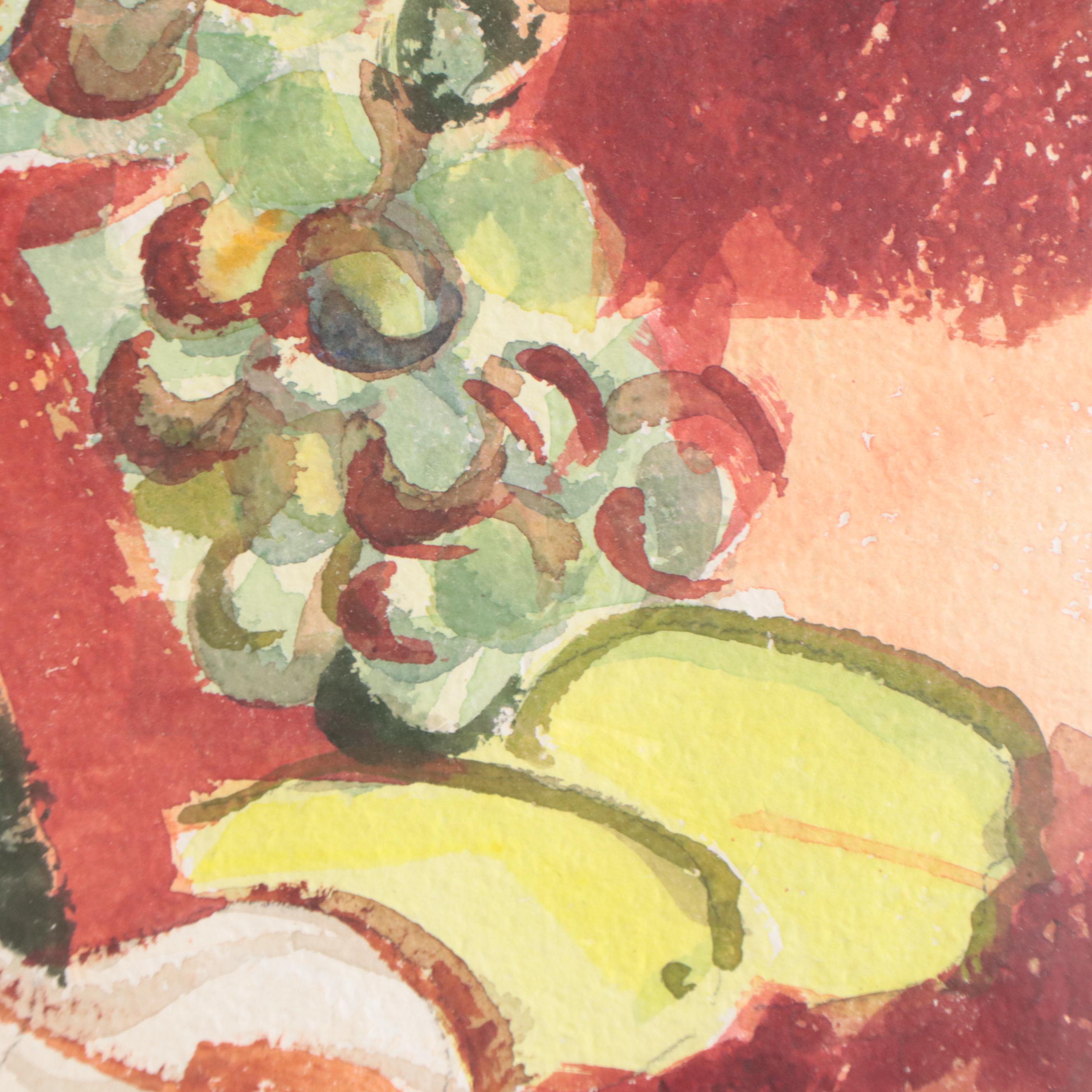 Judith Kopf Still Life Watercolor Painting, 1962