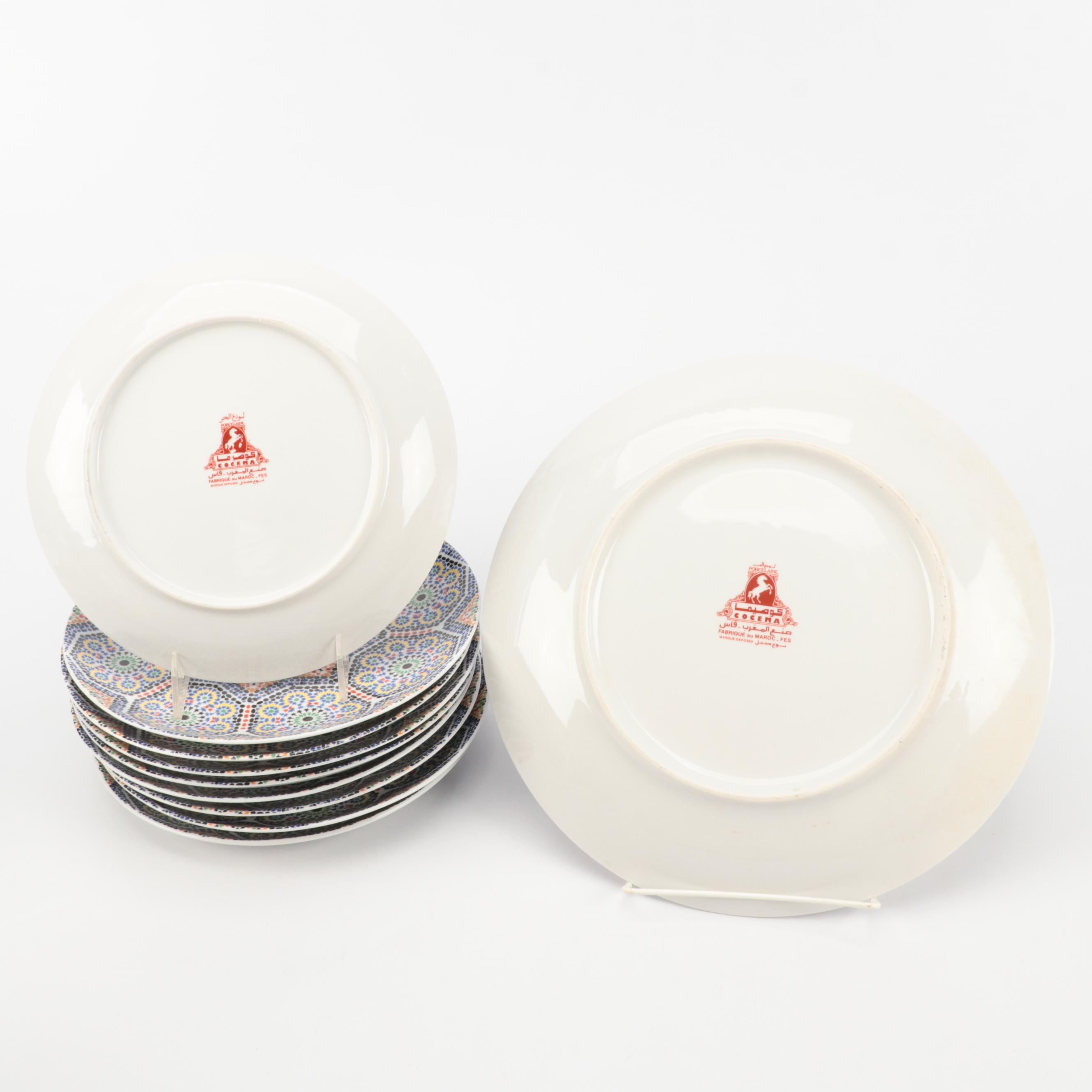 Cocema Fes Moroccan Porcelain Dinnerware in Mosaic Design