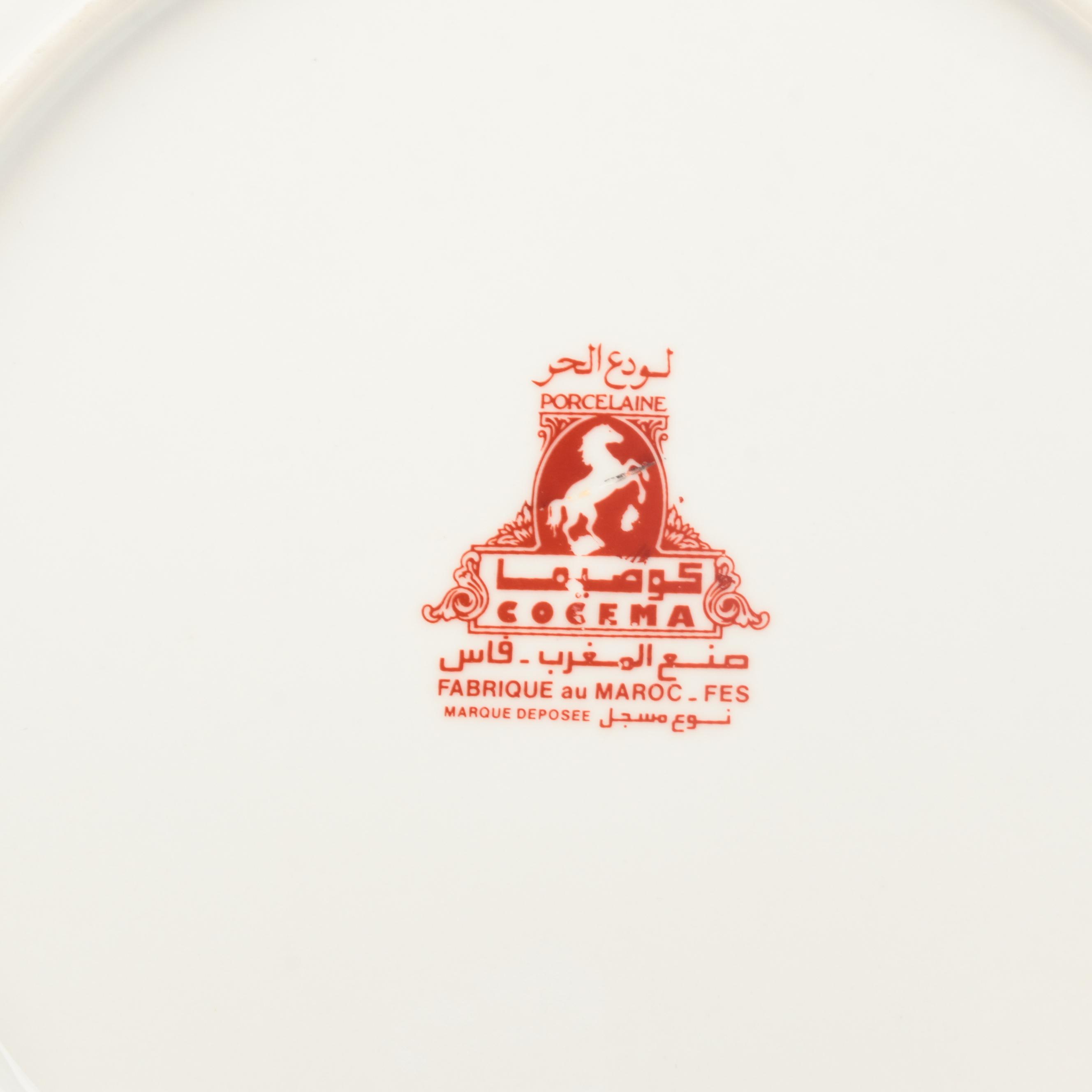 Cocema Fes Moroccan Porcelain Dinnerware in Mosaic Design