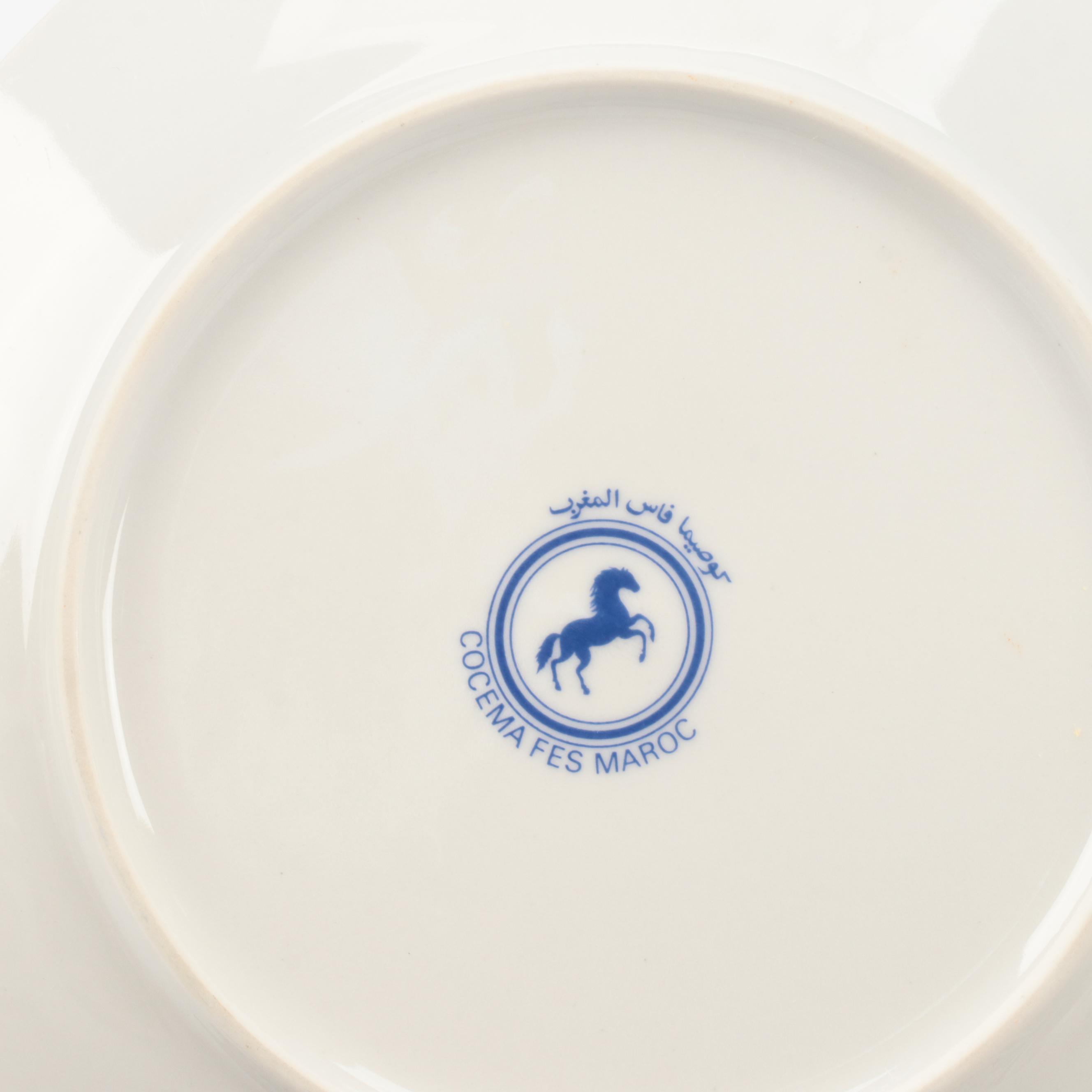 Cocema Fes Moroccan Porcelain Dinnerware in Mosaic Design