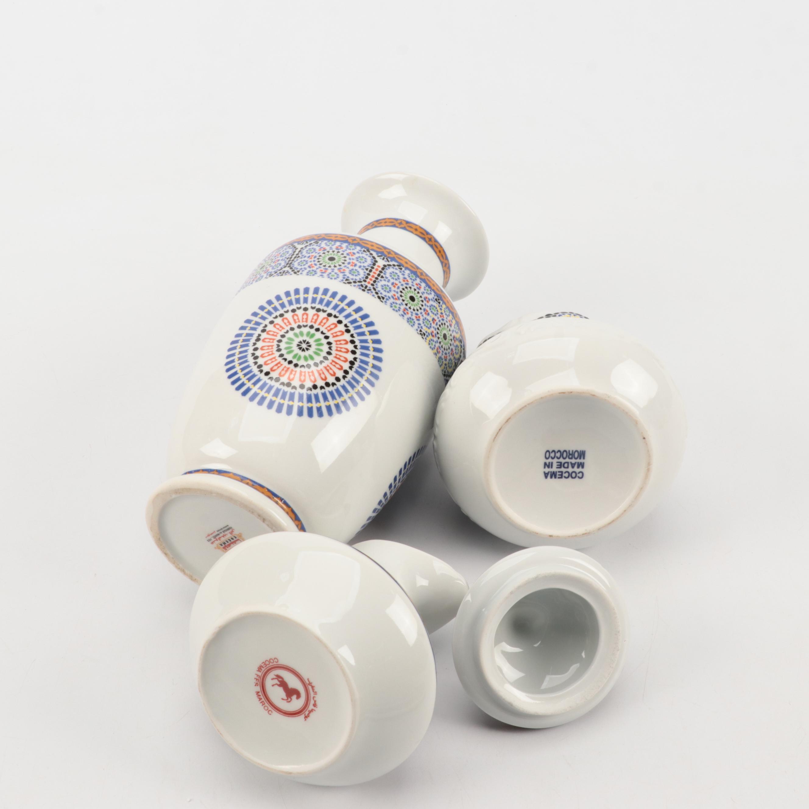 Cocema Fes Moroccan Porcelain Dinnerware in Mosaic Design