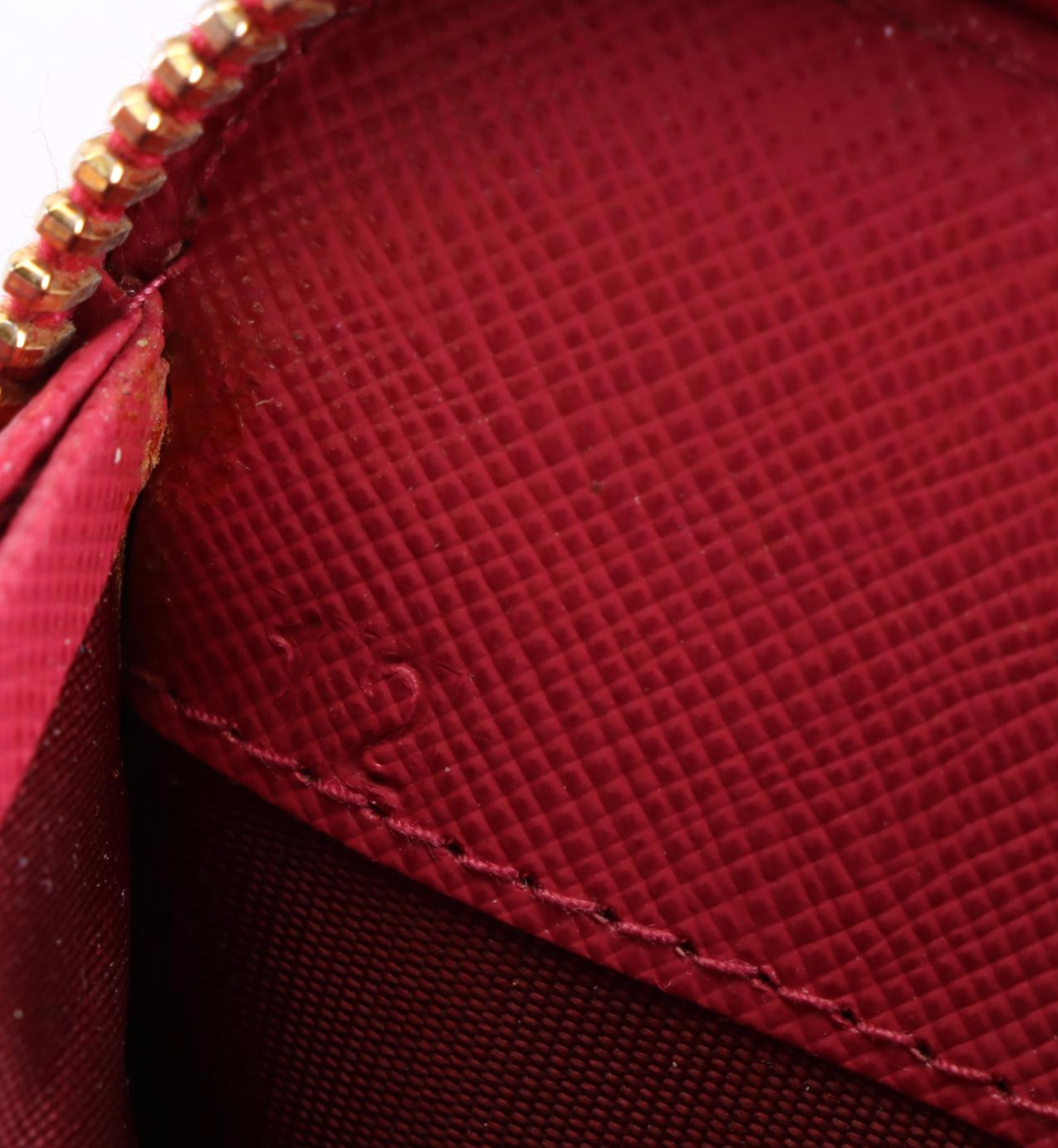 Prada Bow Continental Wallet in Peonia Saffiano Leather