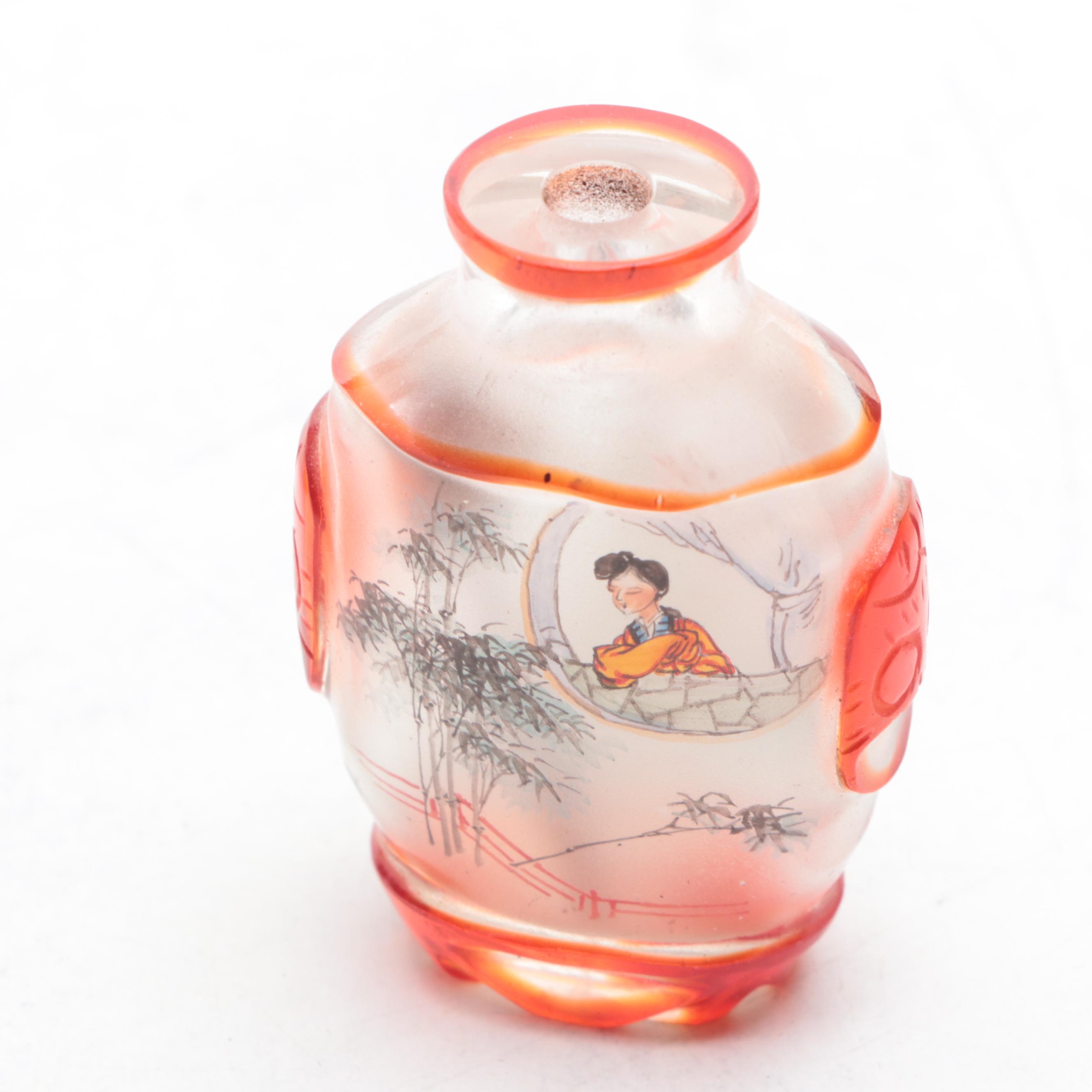 Chinese Glass and Carved Resin Snuff Bottles