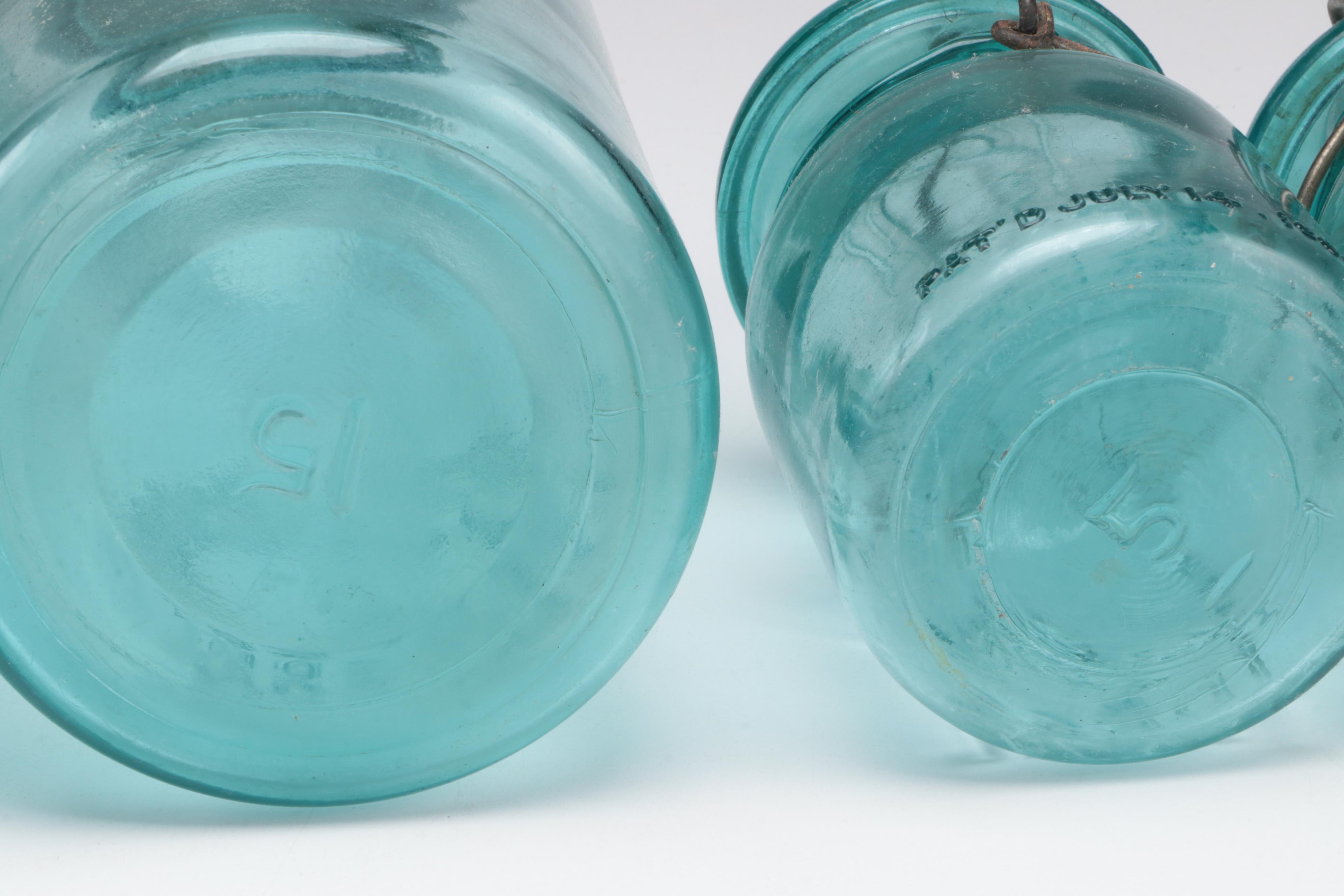 Ball Glass Canning Jars, Early to Mid 20th Century