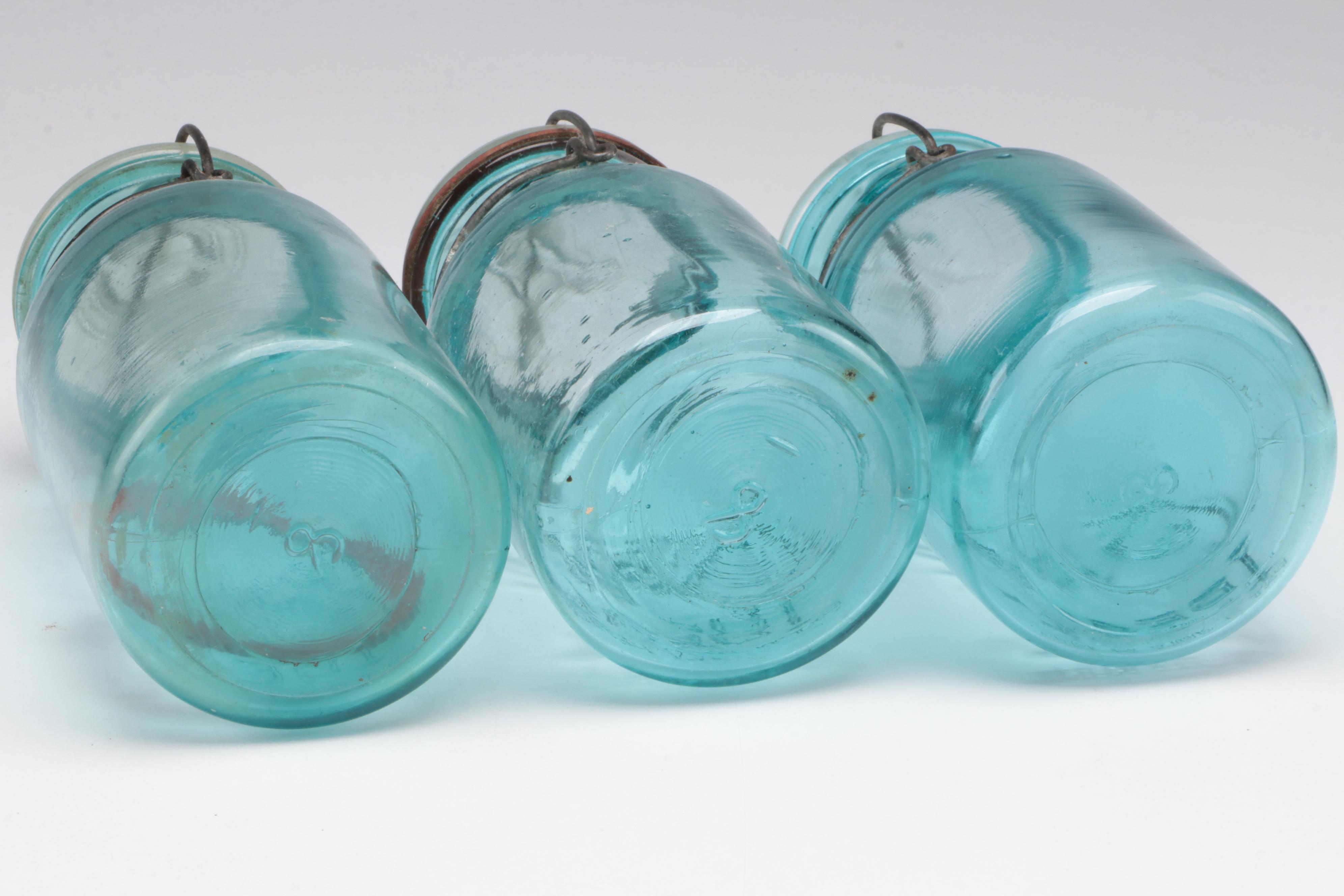 Ball Glass Canning Jars, Early to Mid 20th Century