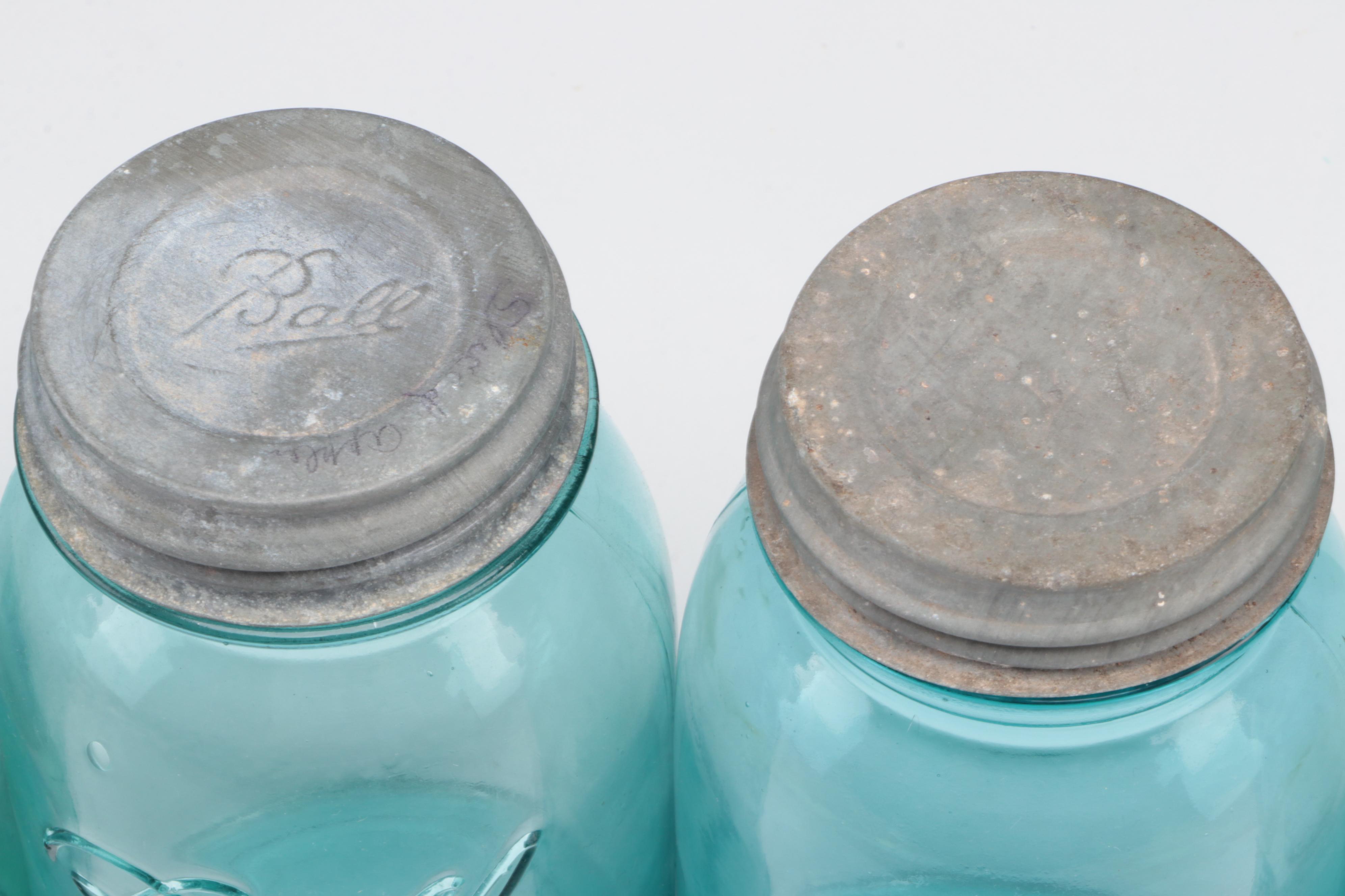Ball Glass Canning Jars, 20th Century