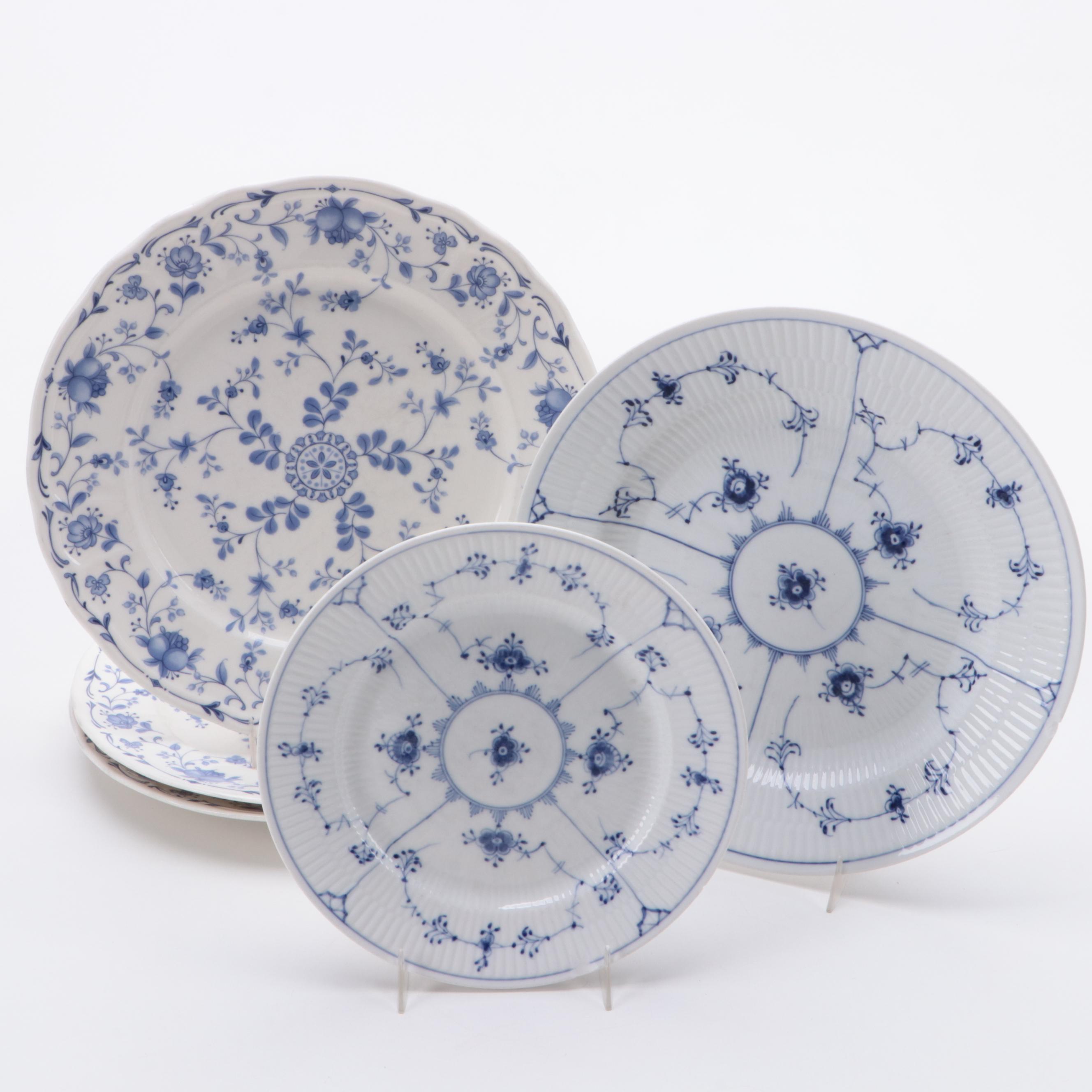Meissen "Blue Onion" and Other Blue and White Porcelain Dinnerware