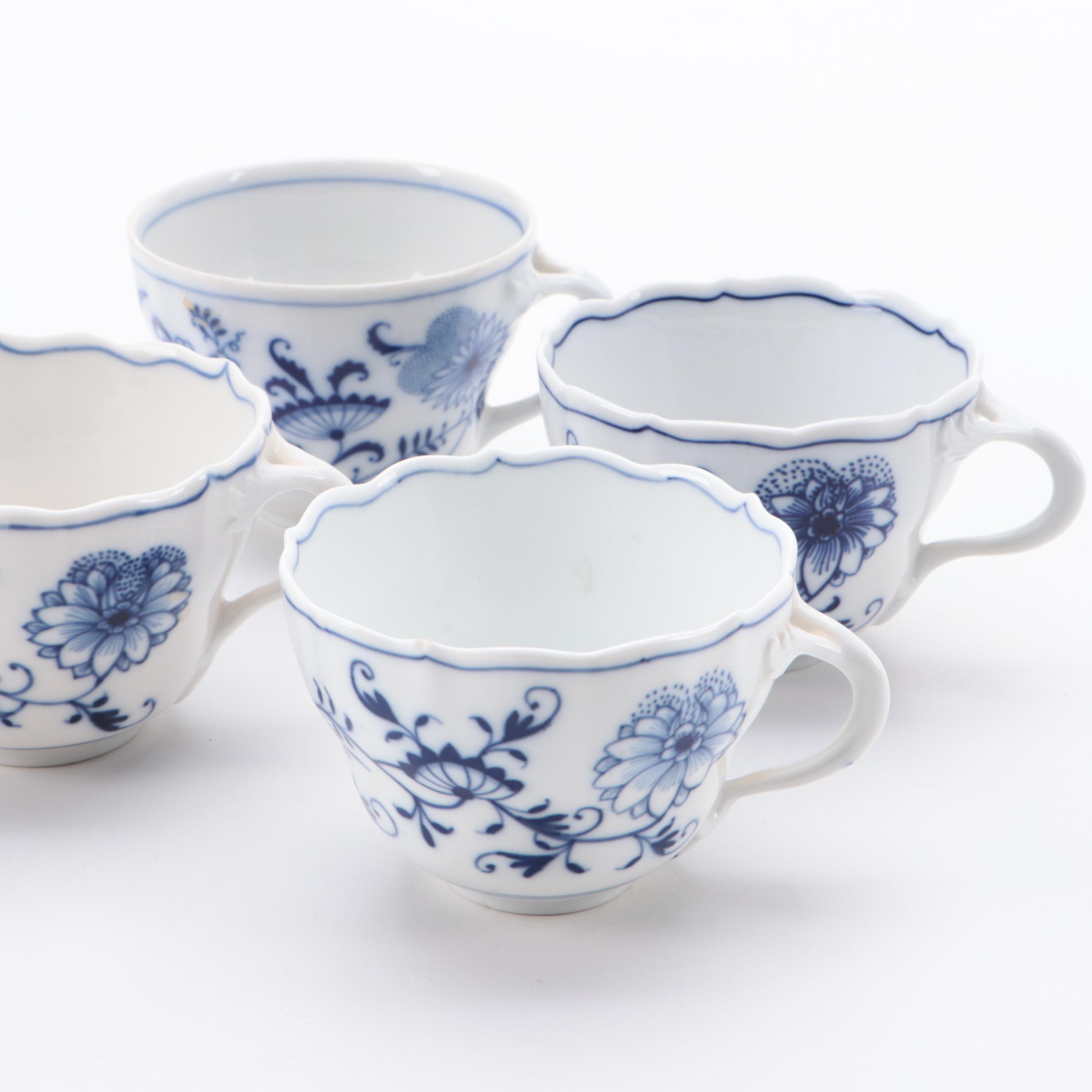 Meissen "Blue Onion" and Other Blue and White Porcelain Dinnerware