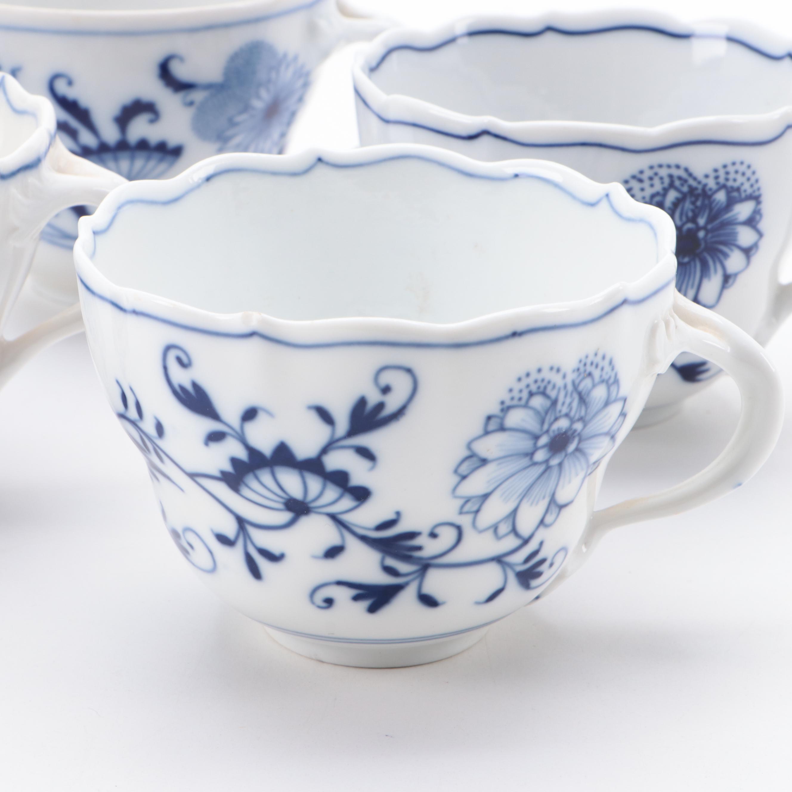 Meissen "Blue Onion" and Other Blue and White Porcelain Dinnerware
