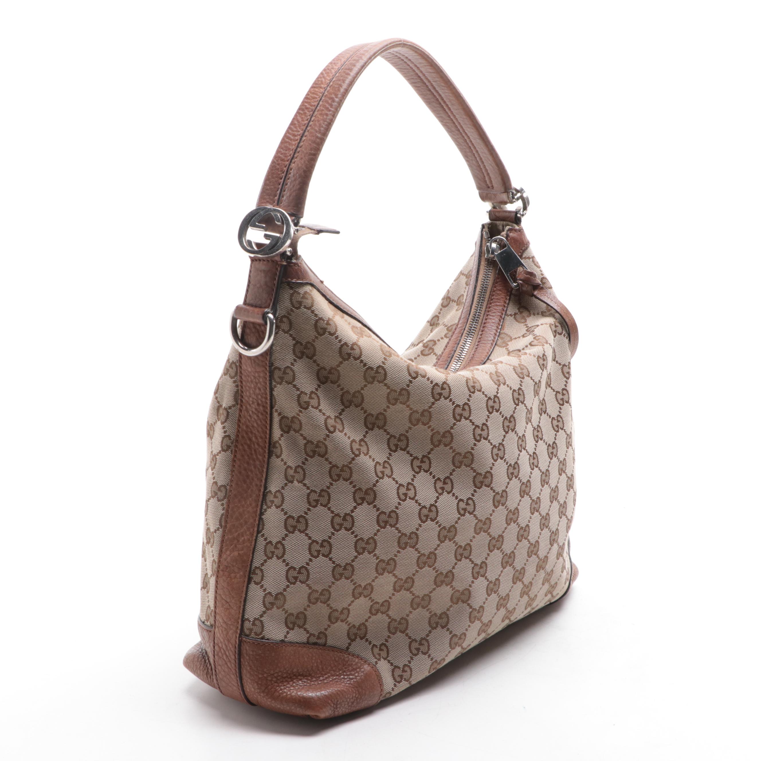 Gucci Miss GG Hobo Bag in GG Canvas and Leather