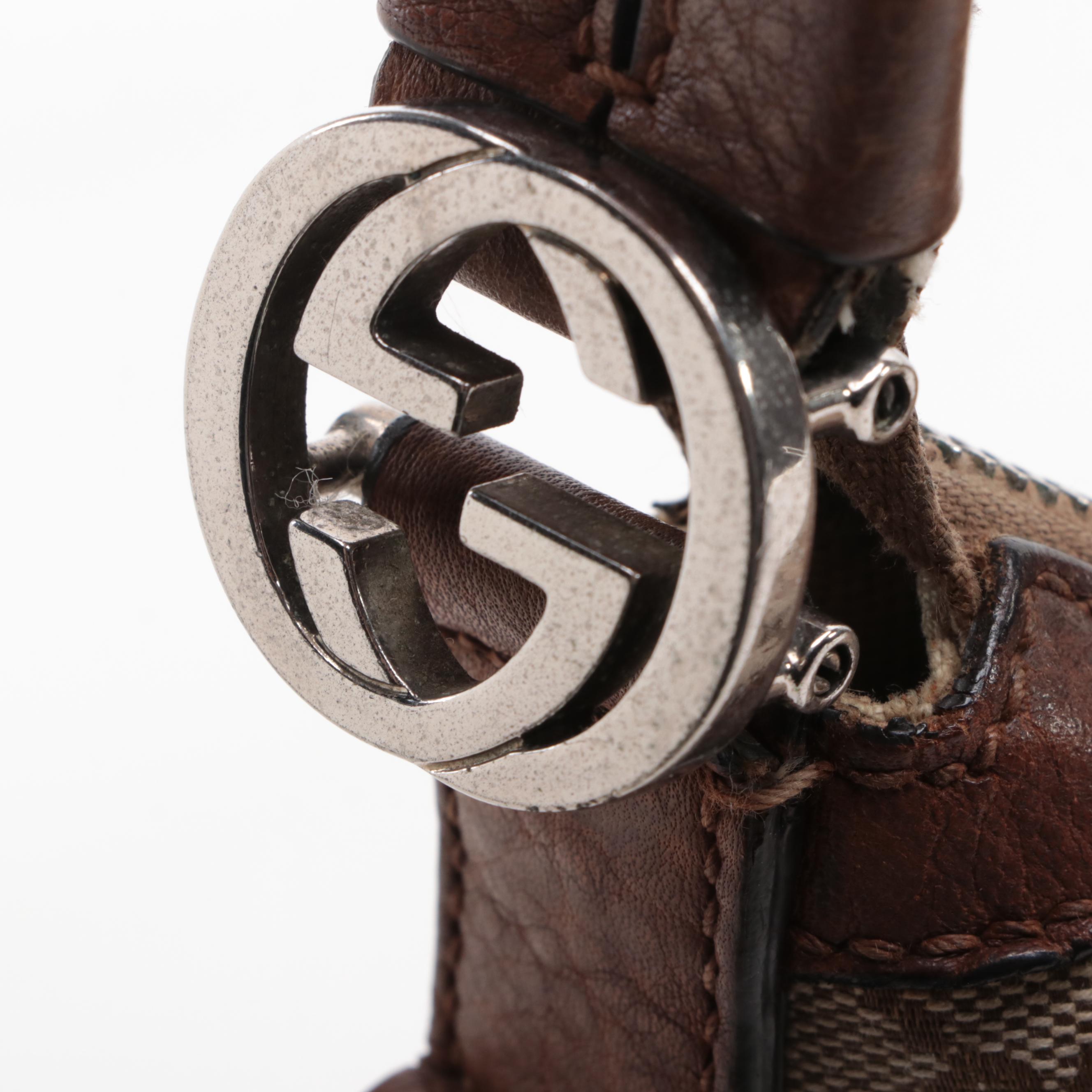 Gucci Miss GG Hobo Bag in GG Canvas and Leather