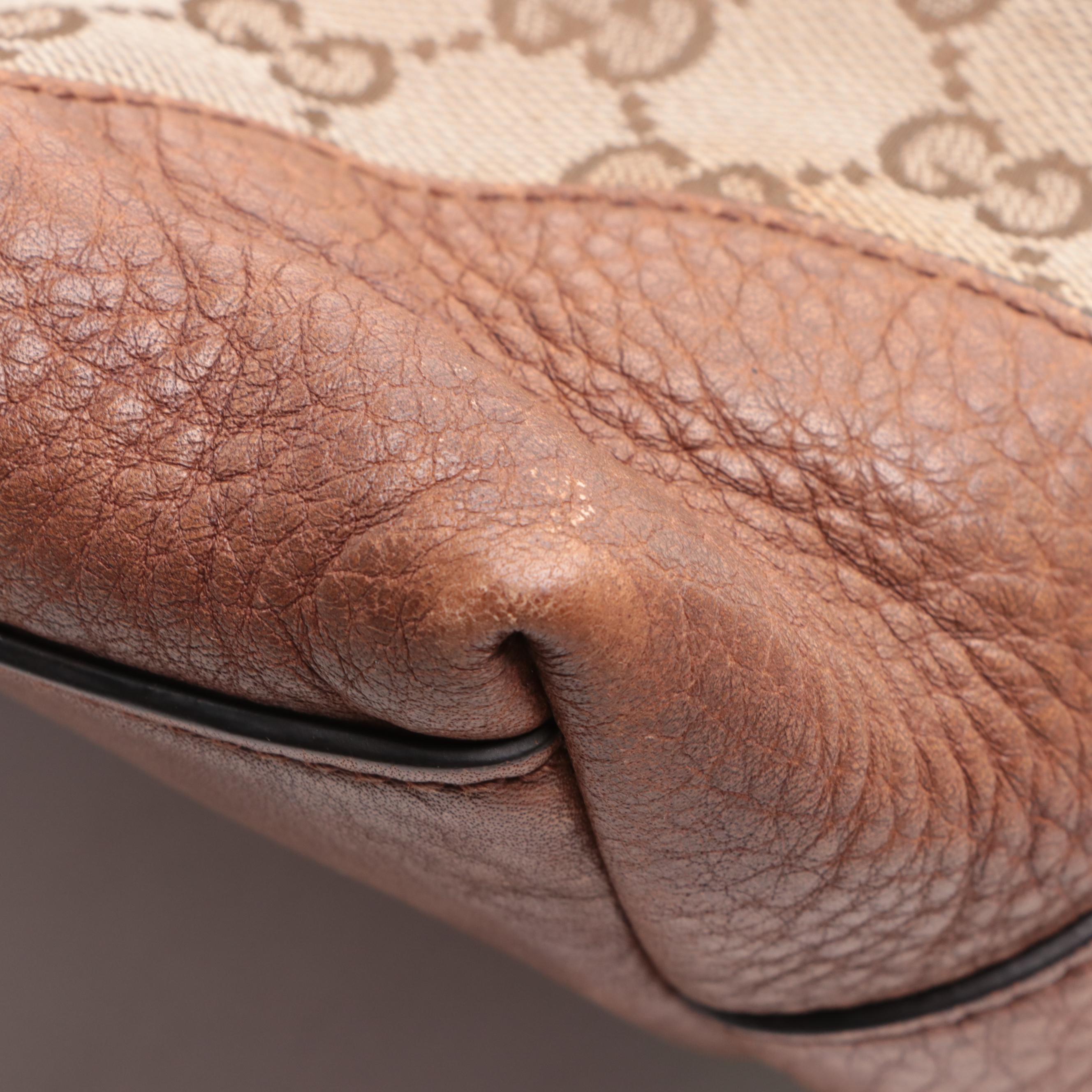 Gucci Miss GG Hobo Bag in GG Canvas and Leather