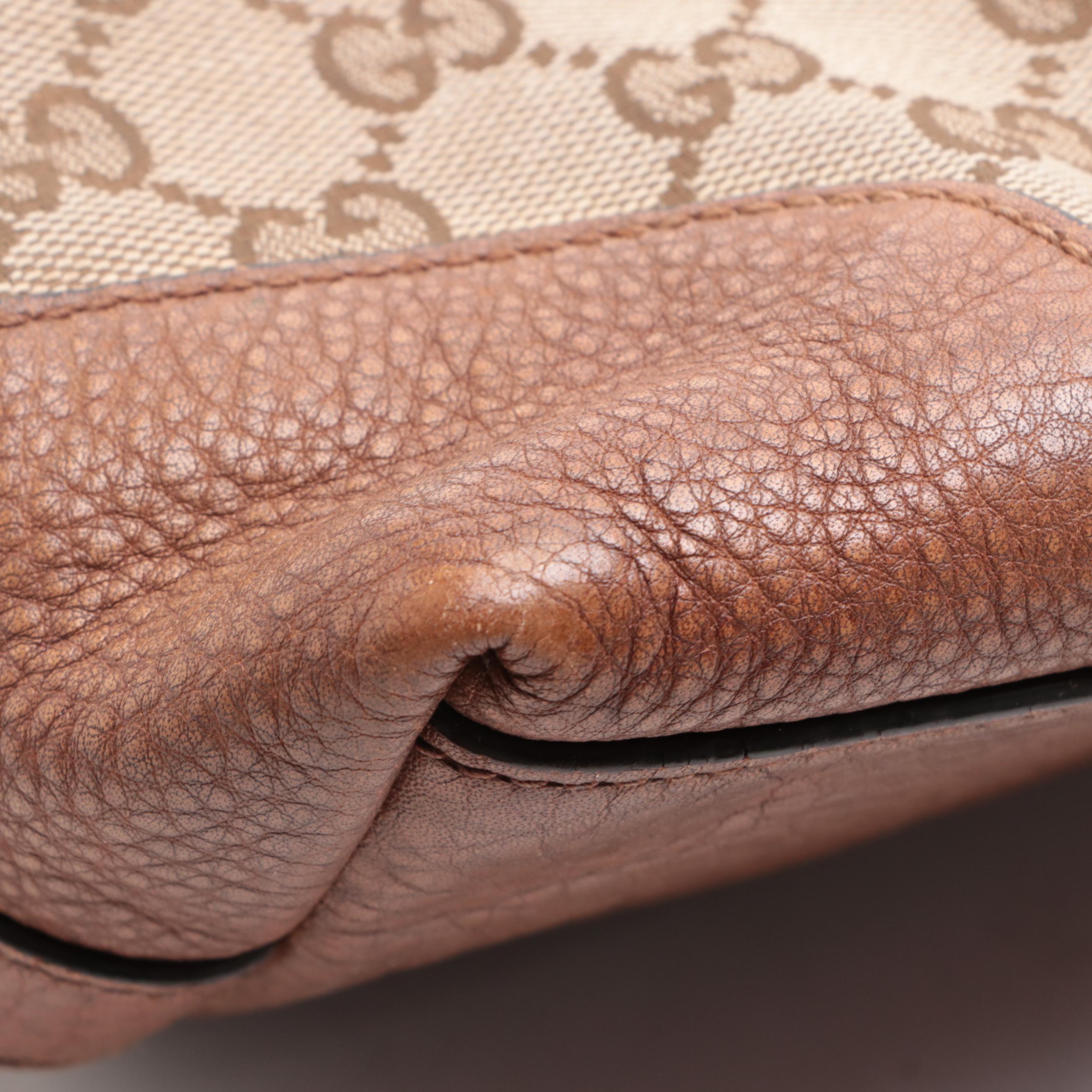 Gucci Miss GG Hobo Bag in GG Canvas and Leather