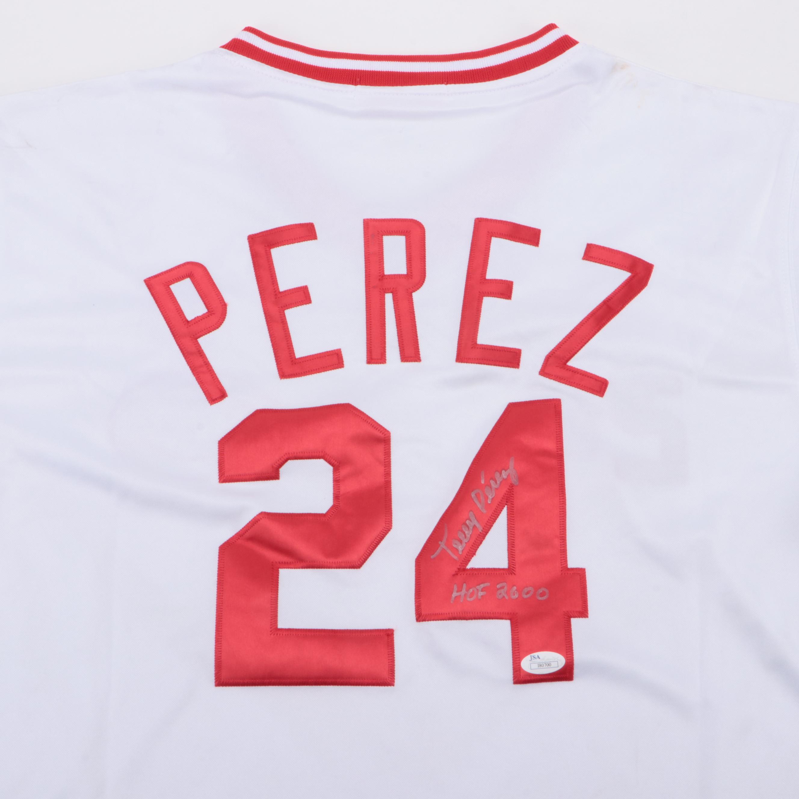 Tony Perez Signed Cincinnati Reds Stitched Baseball Jersey