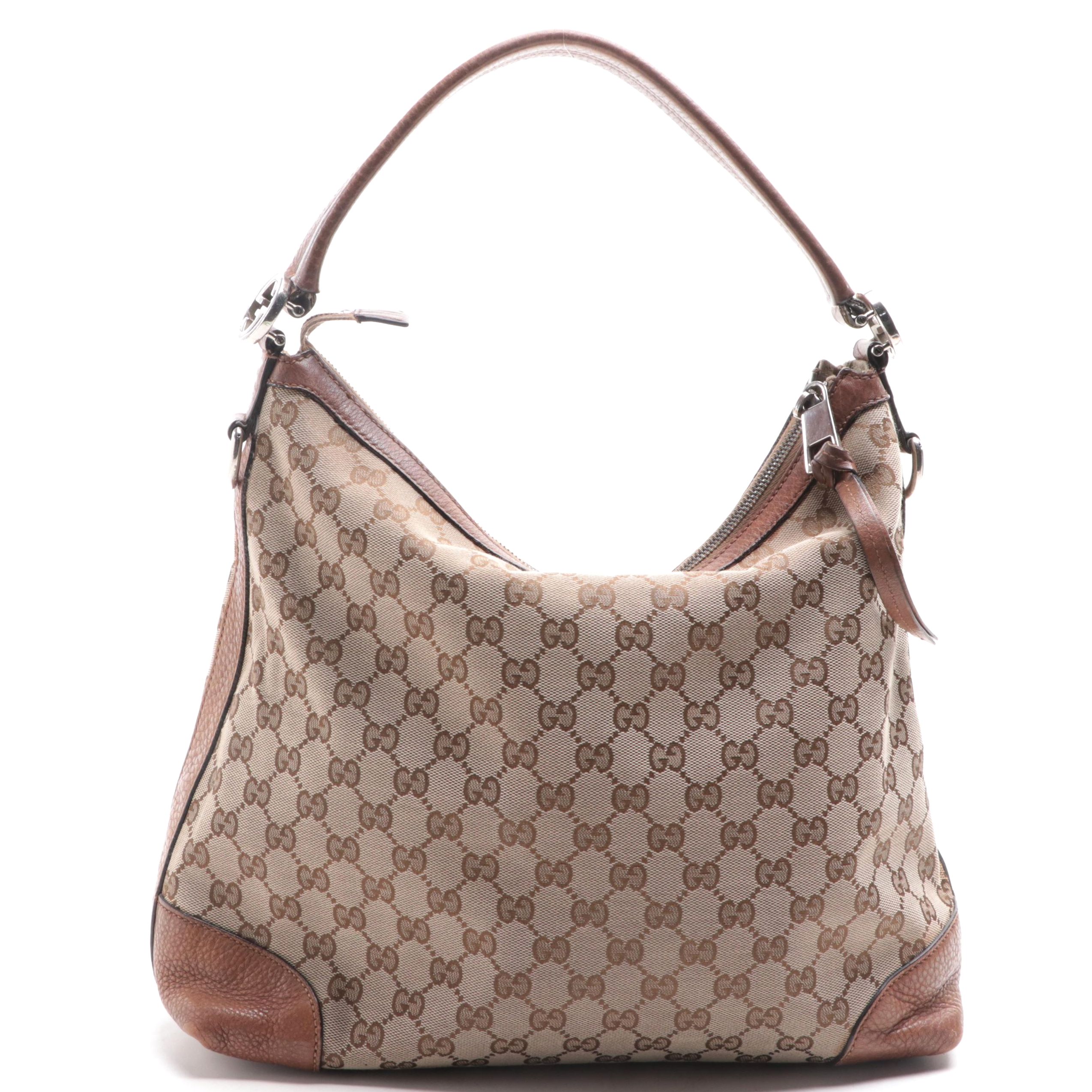 Gucci Miss GG Hobo Bag in GG Canvas and Leather