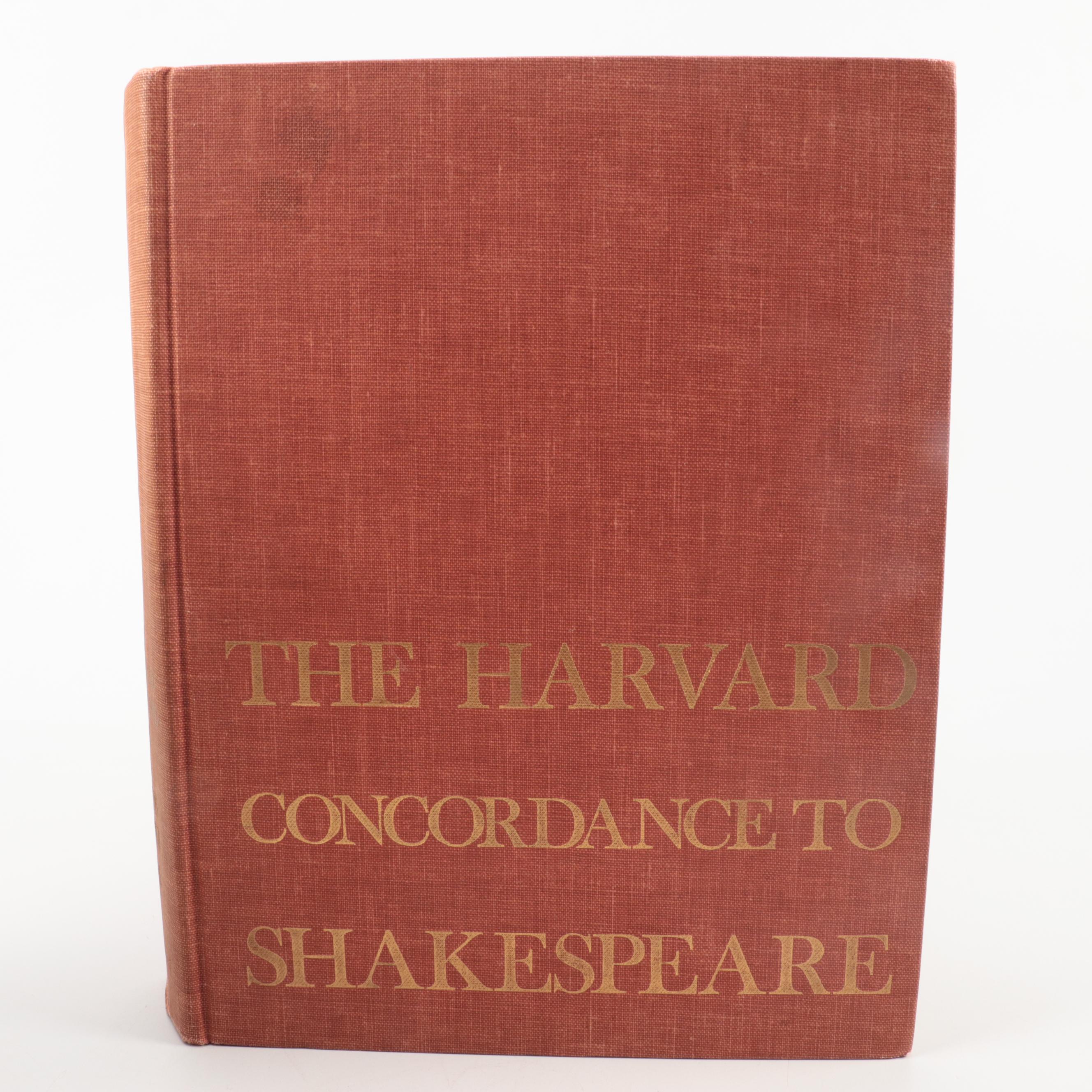 "The Harvard Concordance to Shakespeare" by Marvin Spevack with Plays