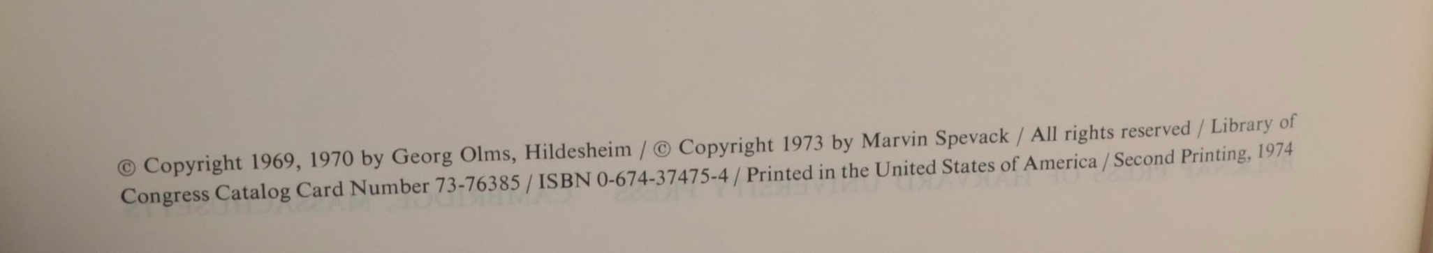 "The Harvard Concordance to Shakespeare" by Marvin Spevack with Plays