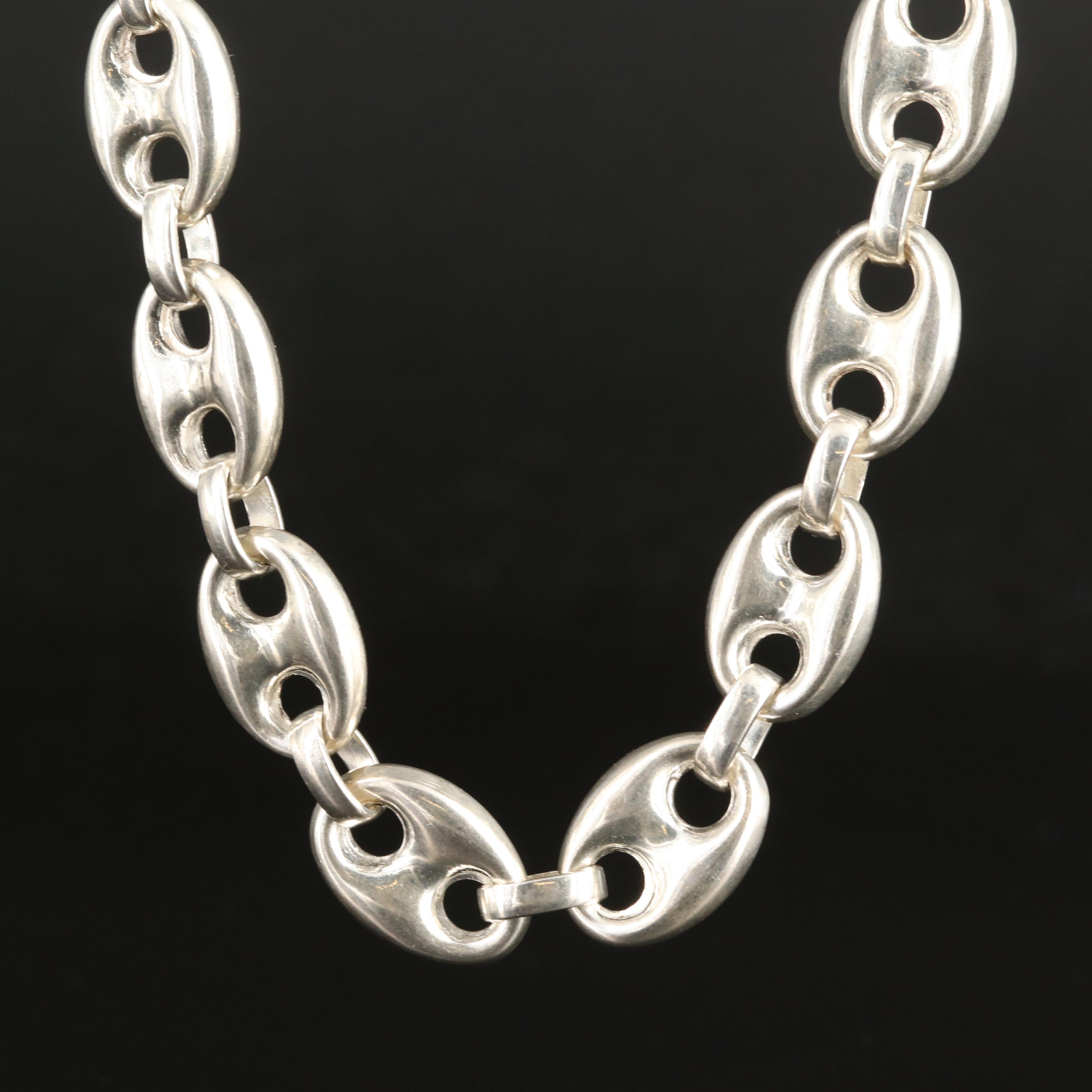 Sterling Mariner Link Necklace