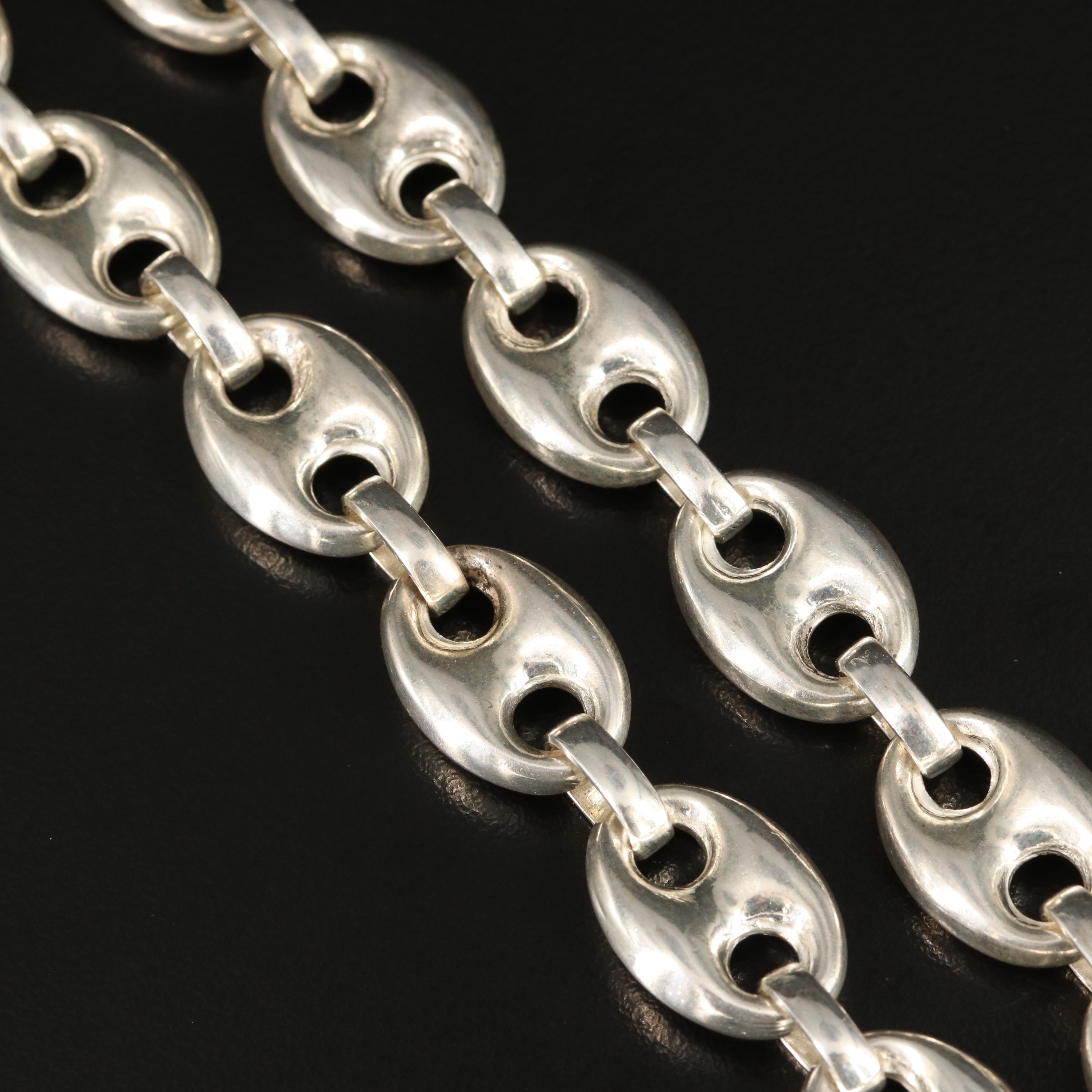 Sterling Mariner Link Necklace