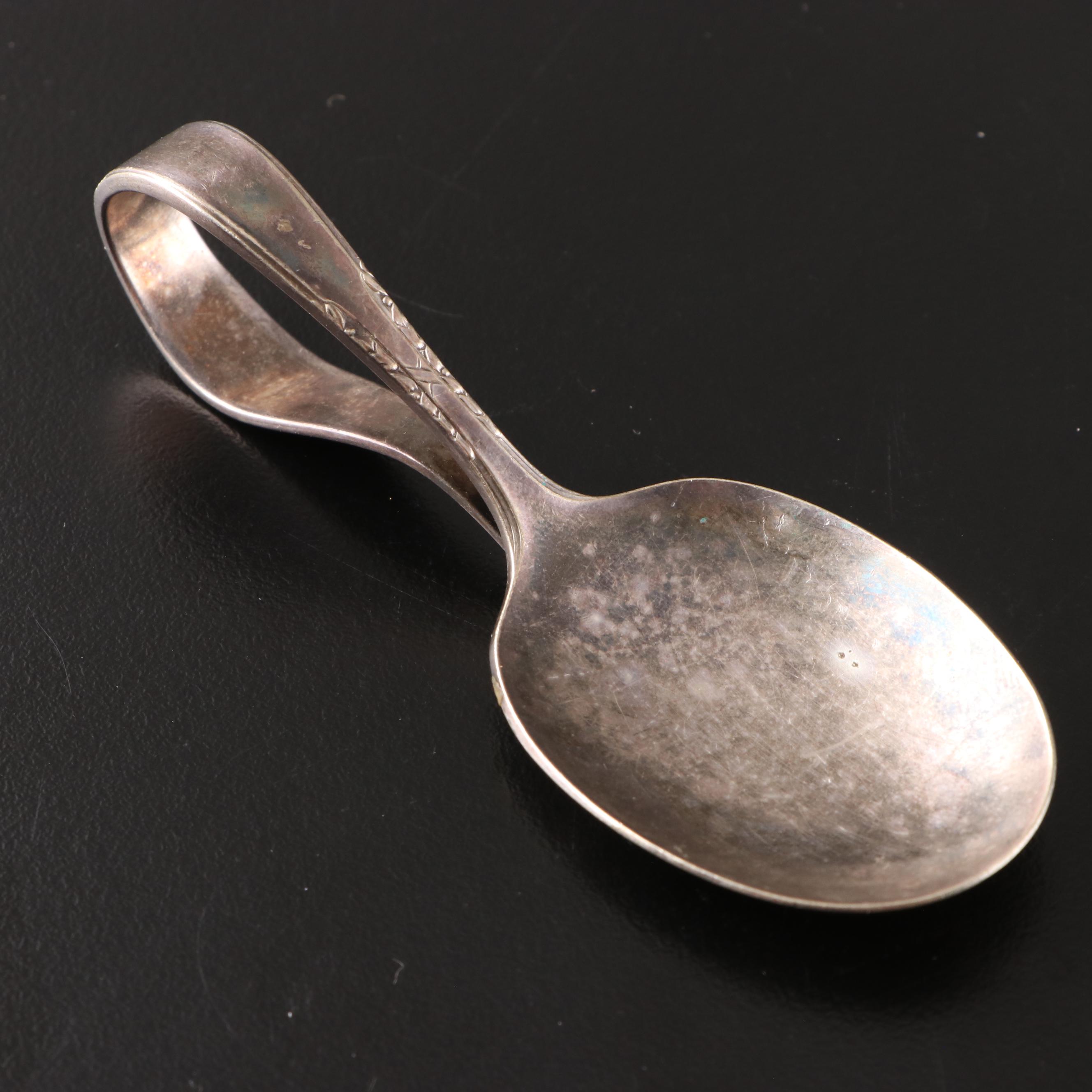 German Etched Glass Beer Mug with Other Sterling and Silver Plate Décor