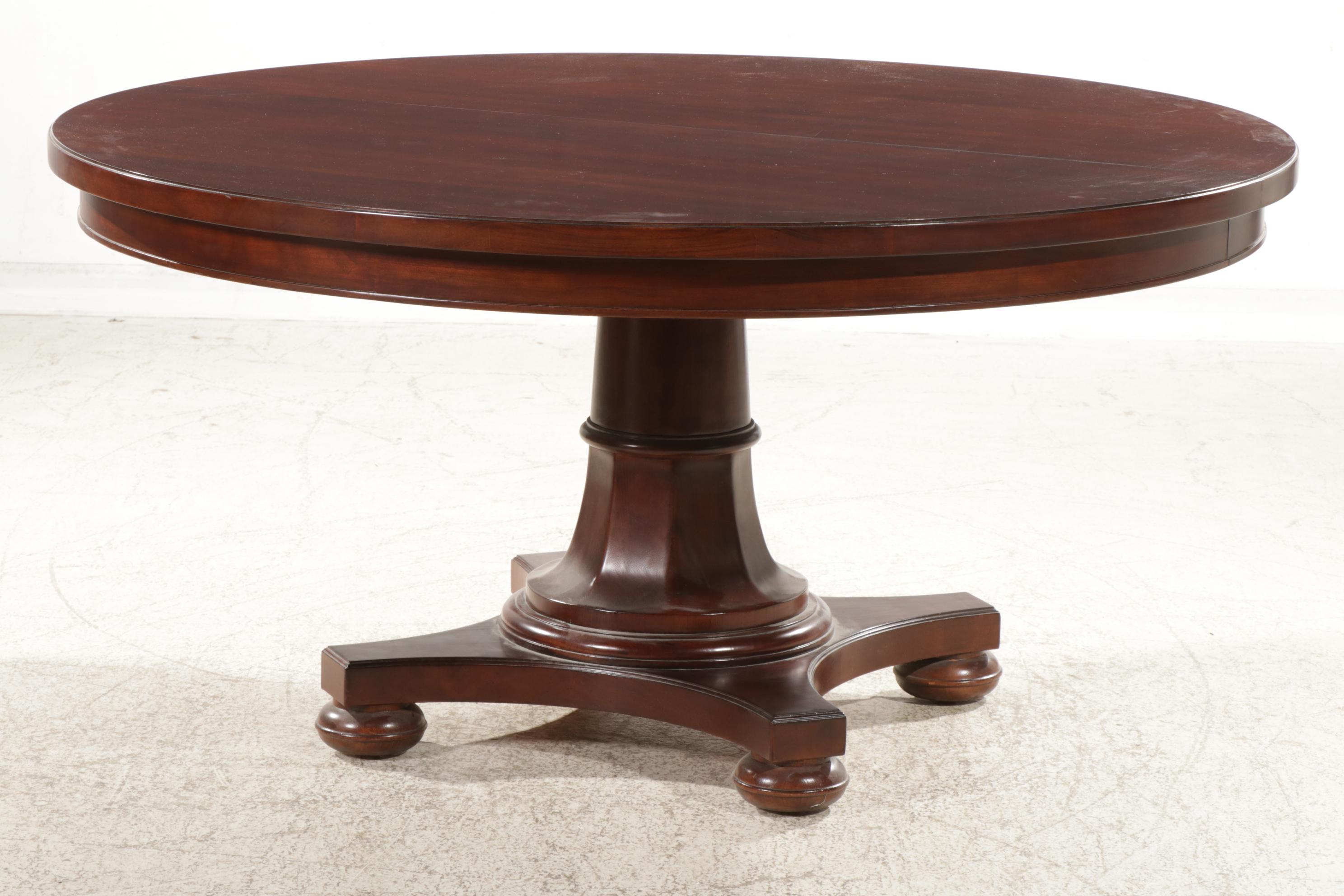 William IV Style Hardwood Extension Dining Table and 8 Chairs