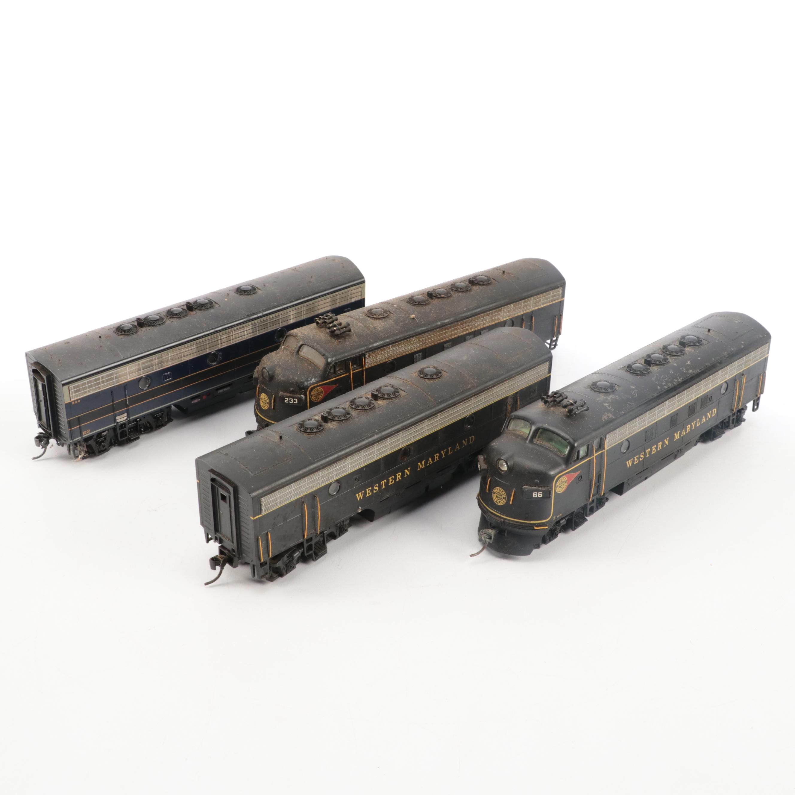 Bachmann and Other HO-Scale Passenger Cars and Locomotive
