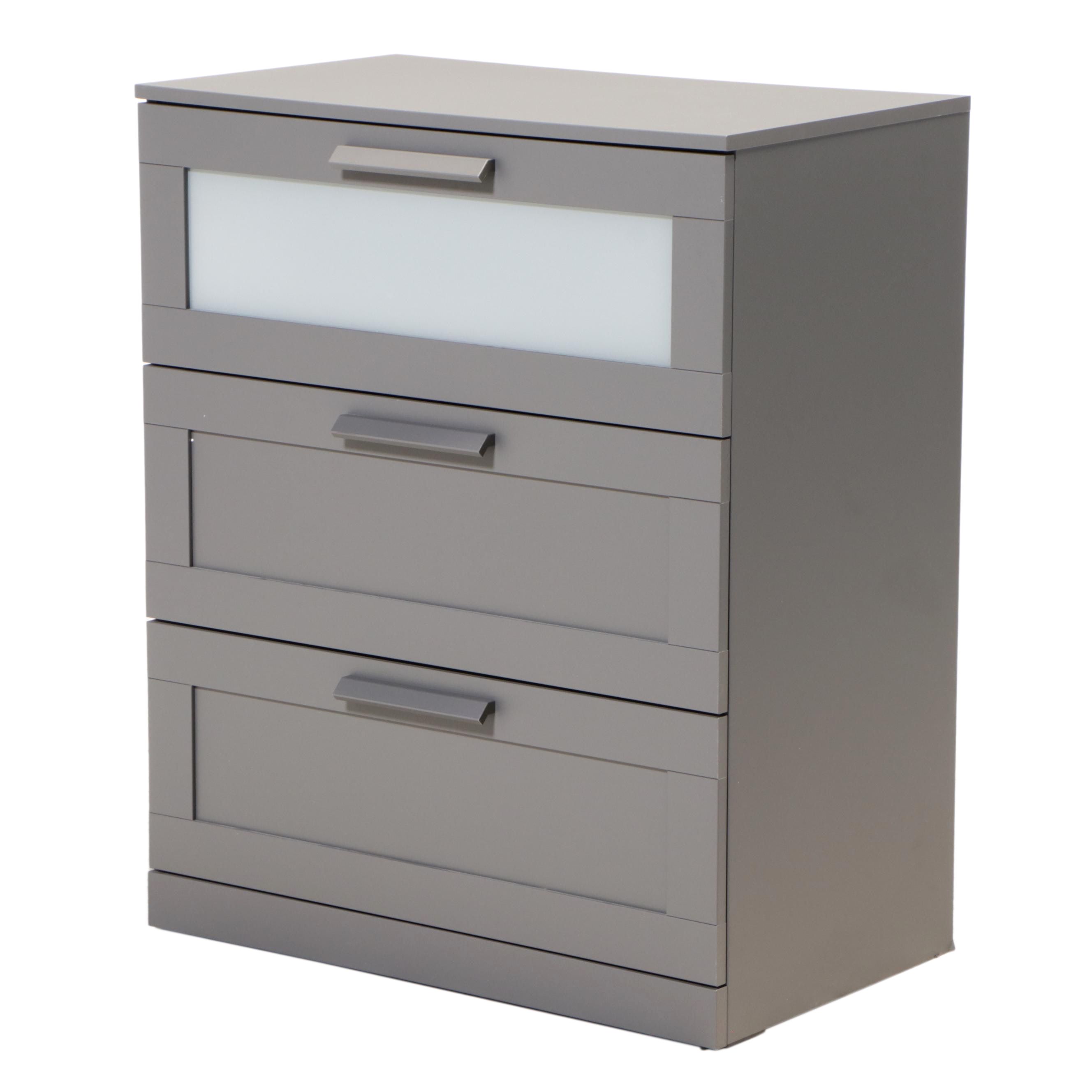 IKEA BRIMNES Gray Laminate Chest of Drawers