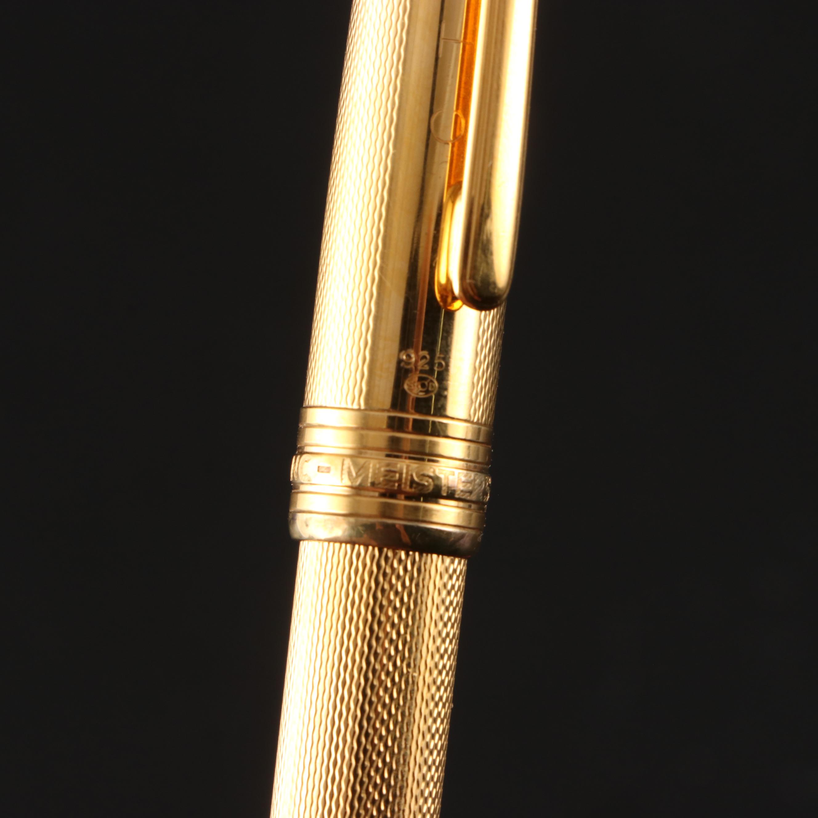 Montblanc Meisterstück Solitaire Barley Gold Vermeil Ballpoint Pen