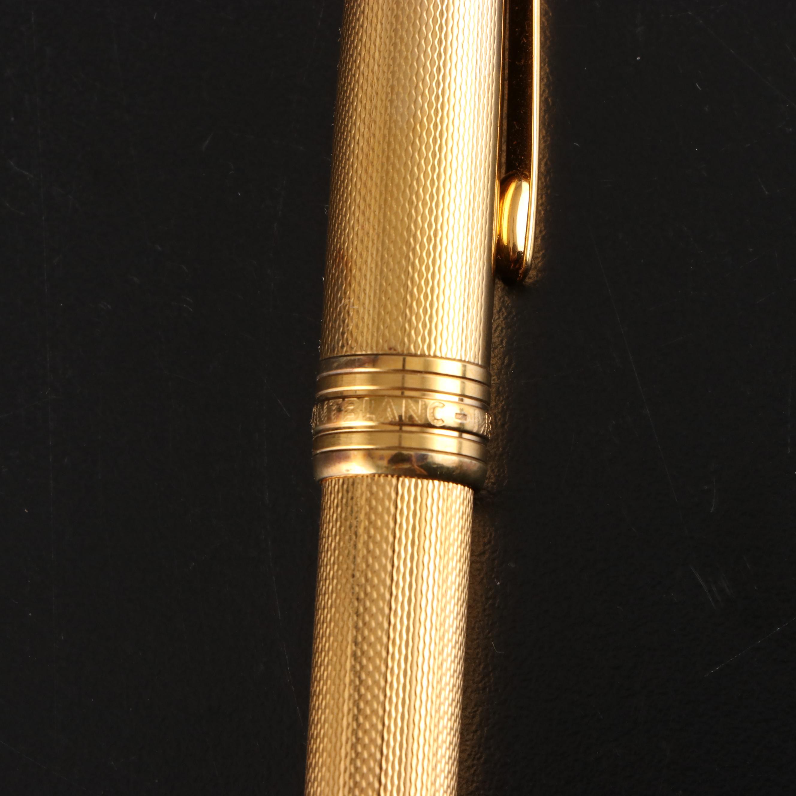 Montblanc Meisterstück Solitaire Barley Gold Vermeil Ballpoint Pen