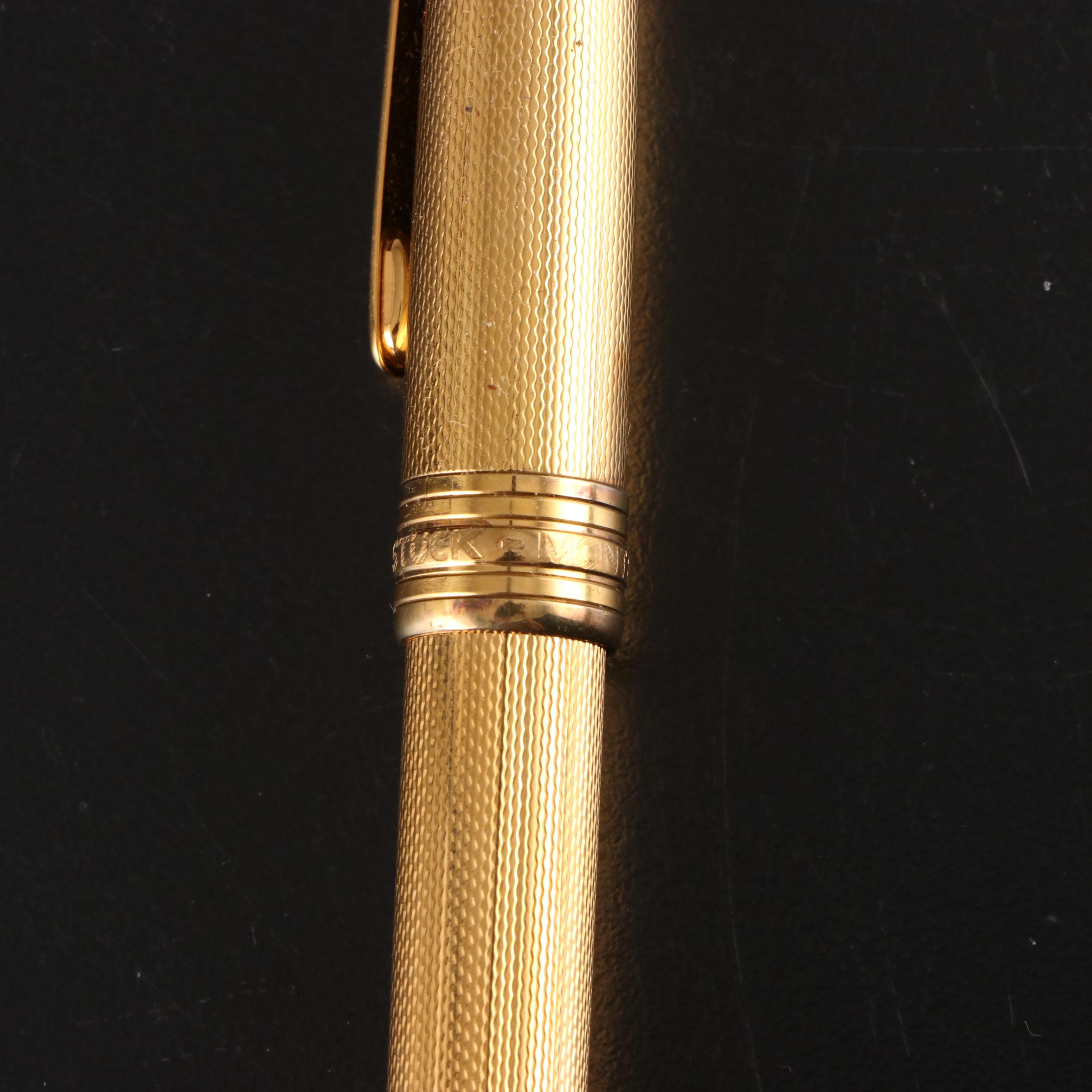Montblanc Meisterstück Solitaire Barley Gold Vermeil Ballpoint Pen